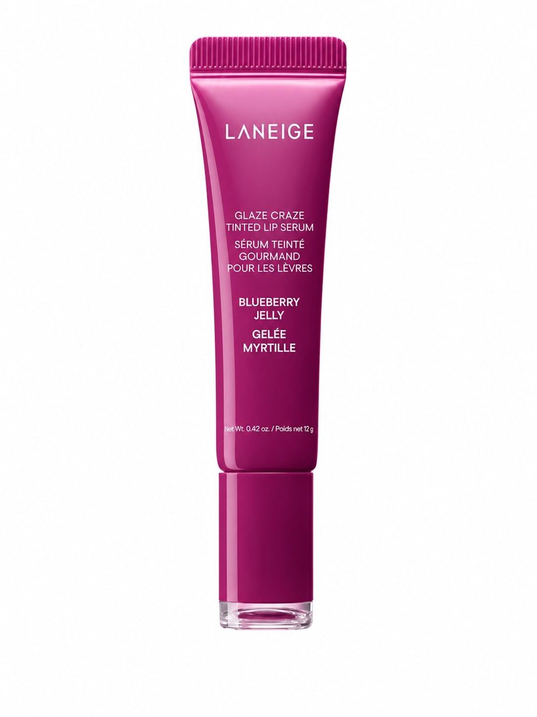 LANEIGE Lippenpflegemittel Glaze Craze Getöntes Lippenserum (Blaubeergelee), 12 g
