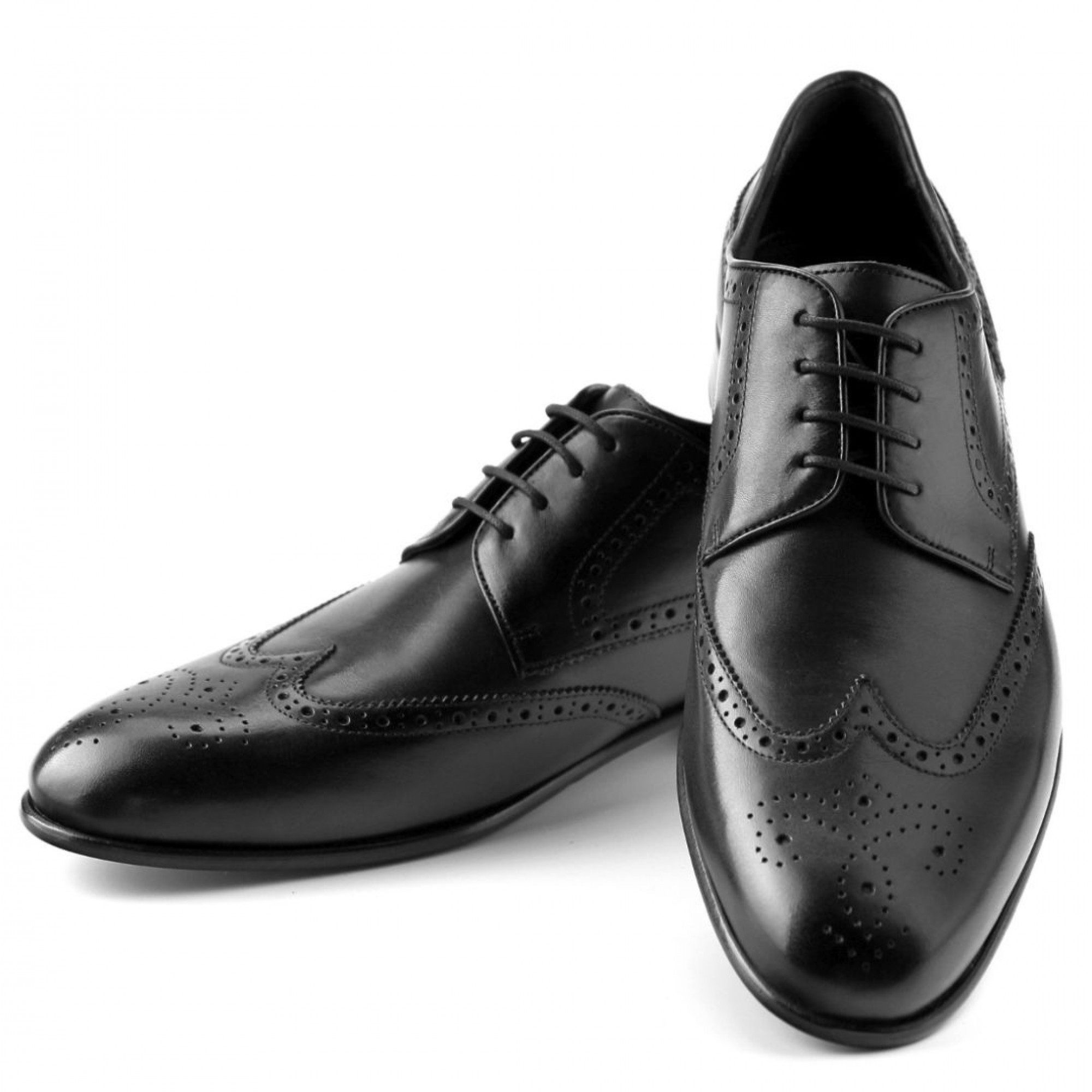 Prime Shoes Prime Shoes LAKE CITY Herren Budapester Calf Black Schnürschuh