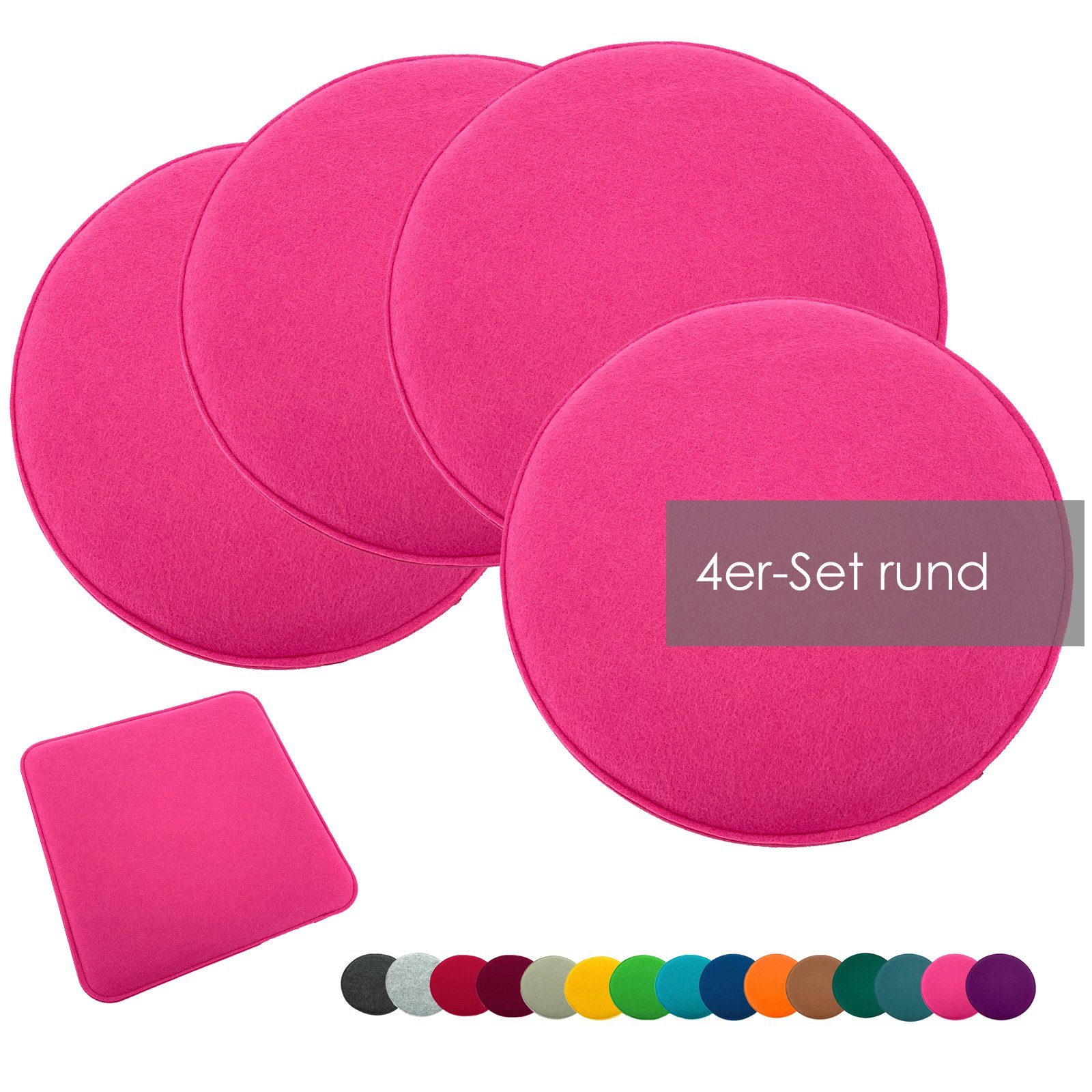 heimtexland Sitzkissen Filz Sitzauflage Stuhlkissen Bankkissen abwaschbar, günstig online kaufen