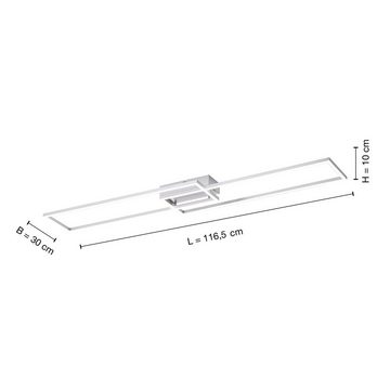 SellTec LED Deckenleuchte LED Deckenleuchte LILIA, CCT-Farbtemperaturregelung, Dimmfunktion, Memoryfunkton, 2xLED-Board/15,00Watt, warmweiß bis kaltweiß, CCT-Farbtemperaturregelung, Fernbedienung dimmbar