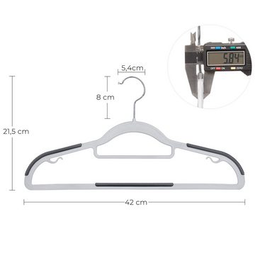 SONGMICS Kleiderbügel CRP20G30 CRP20G50, (30-tlg), 30/50er Set, Jackenbügel aus Kunststoff, gut belastbar