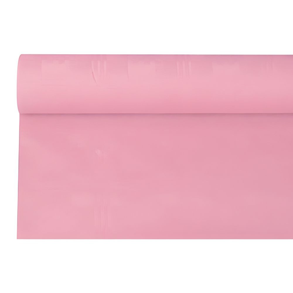 PAPSTAR Tischdecke Papiertischtuch mit Damastprägung 6 m x 1,2 m hellrosa