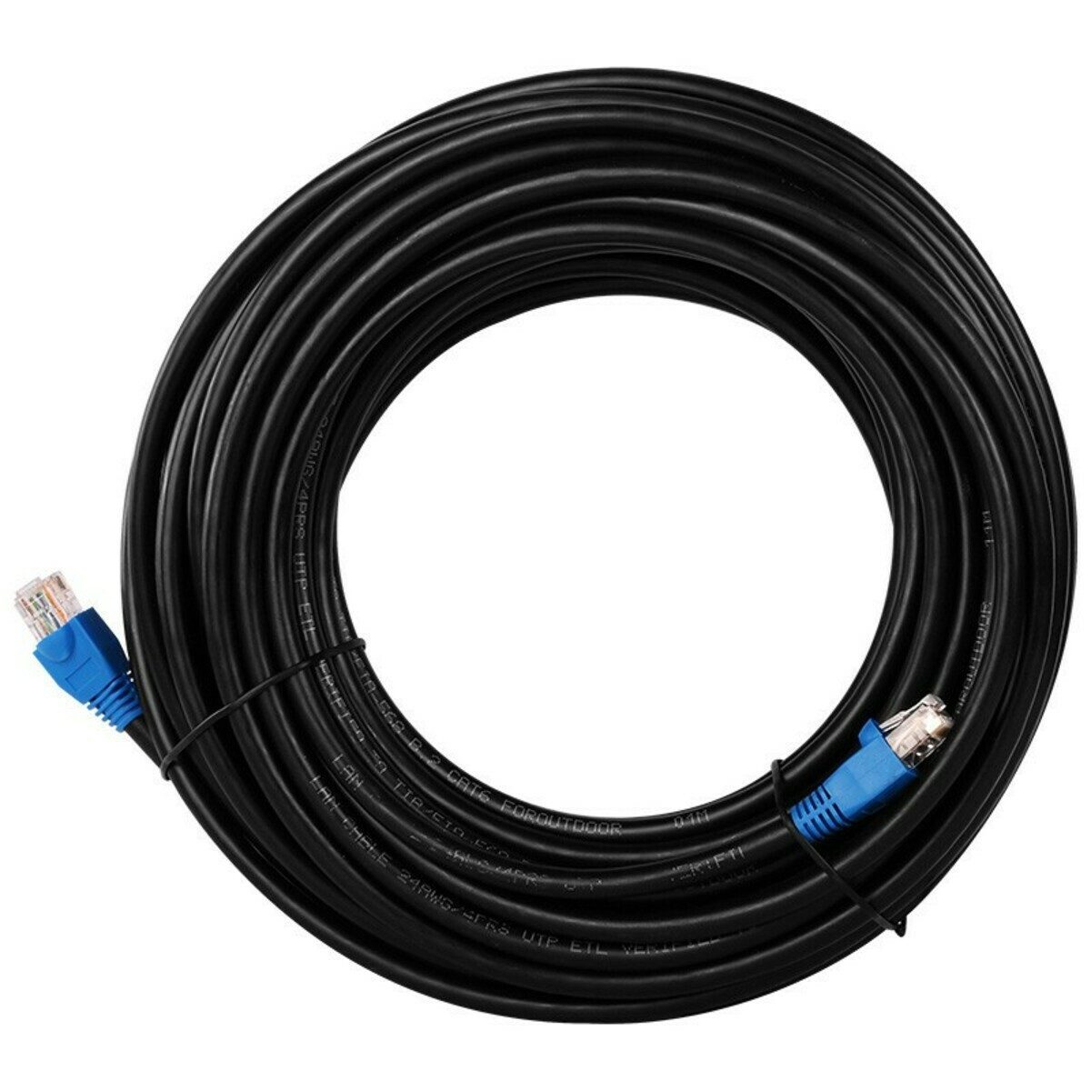 Danicom DANICOM CAT6 Kabel für den Aussenbereich UTP – 10 Meter – Schwarz Netzwerkkabel, RJ45, RJ45 (1000 cm), Cat6, CCA