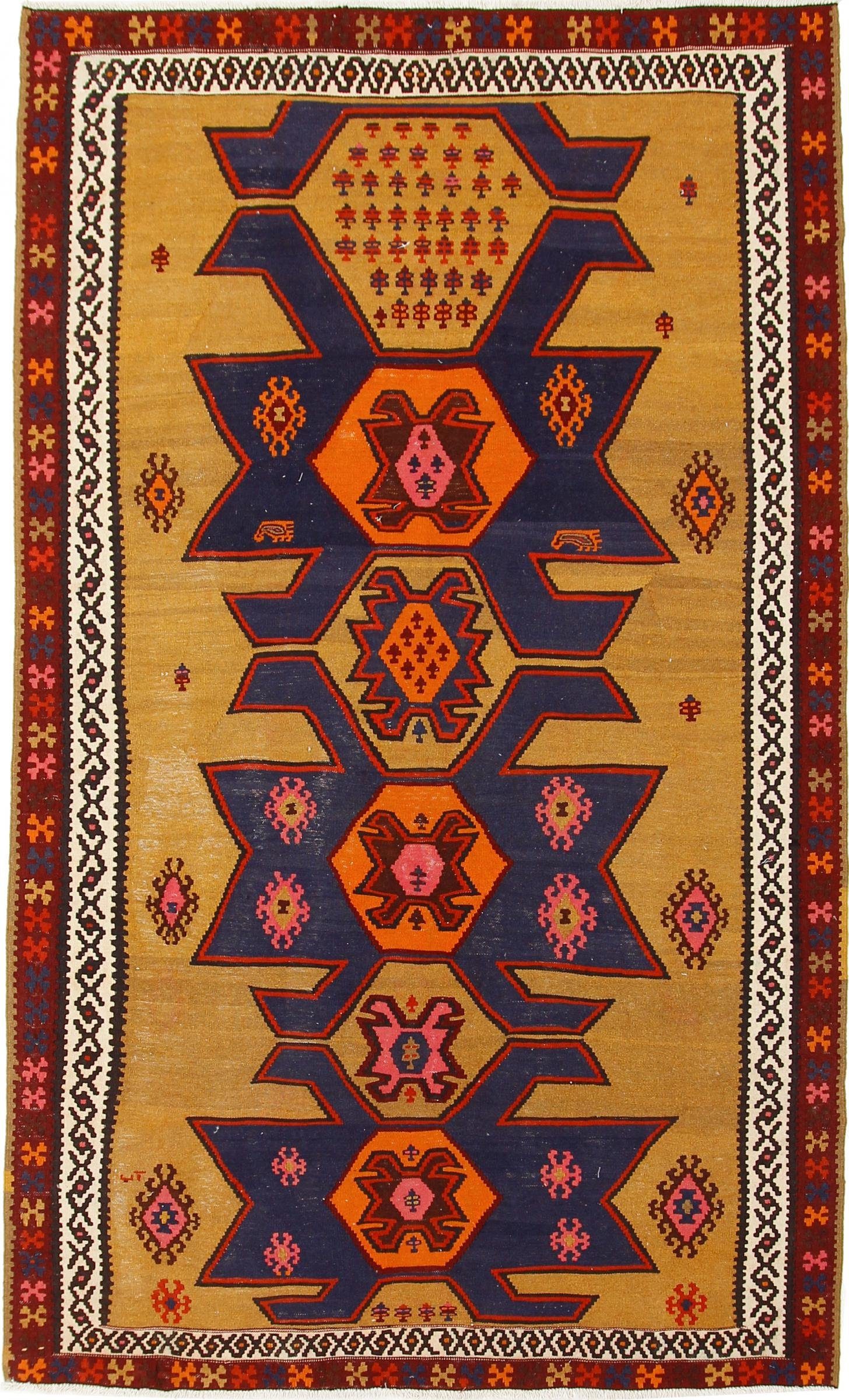 Nain Trading Orientteppich Perser Kelim Fars Azerbaijan Antik 295x176 Handgewebt Orientteppich, Höhe: 0.4 mm