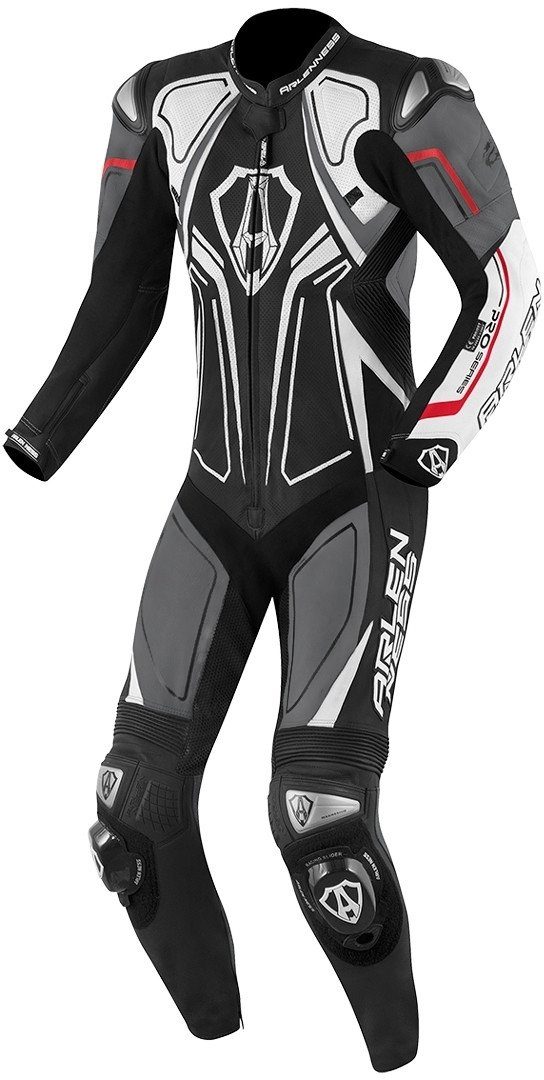 Arlen Ness Motorradkombi Conquest 1-Teiler Motorrad Lederkombi protektoren herausnehmbares