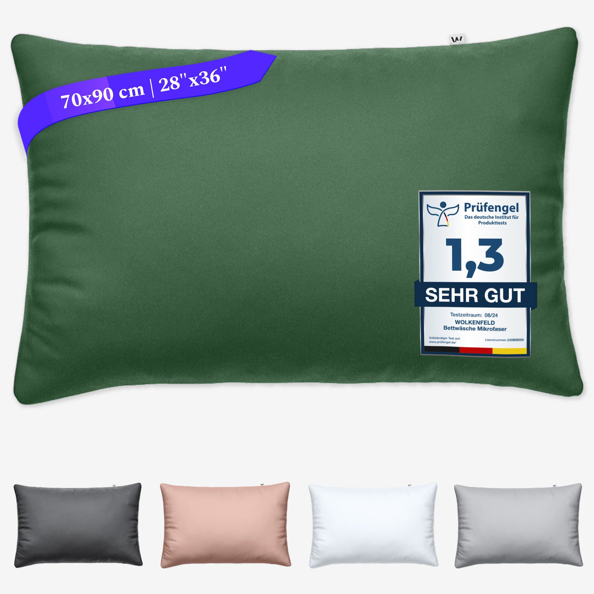 Wolkenfeld Kissenbezug Mikrofaser Kissenbezug - Allergiker günstig online kaufen