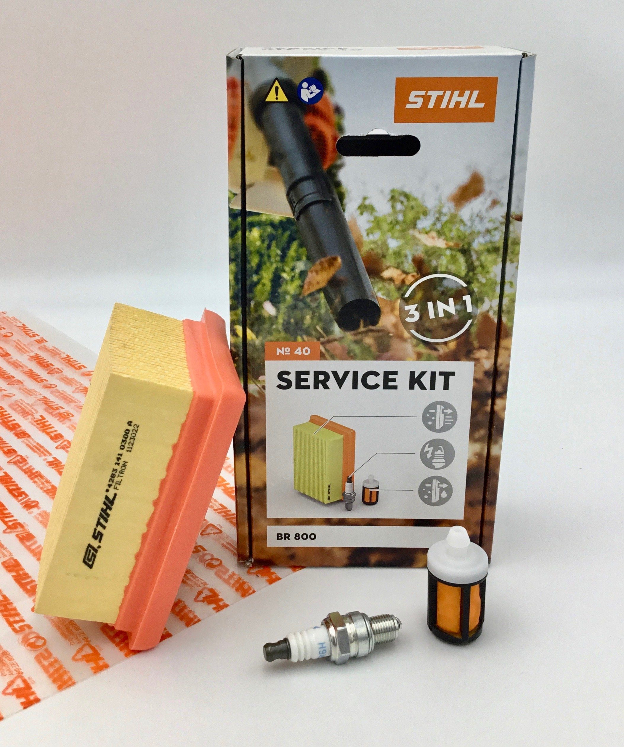 STIHL Ersatzfilter Service Kit 40 BR 800 42830074101 Filter Zündkerze, Zubehör für BR 800