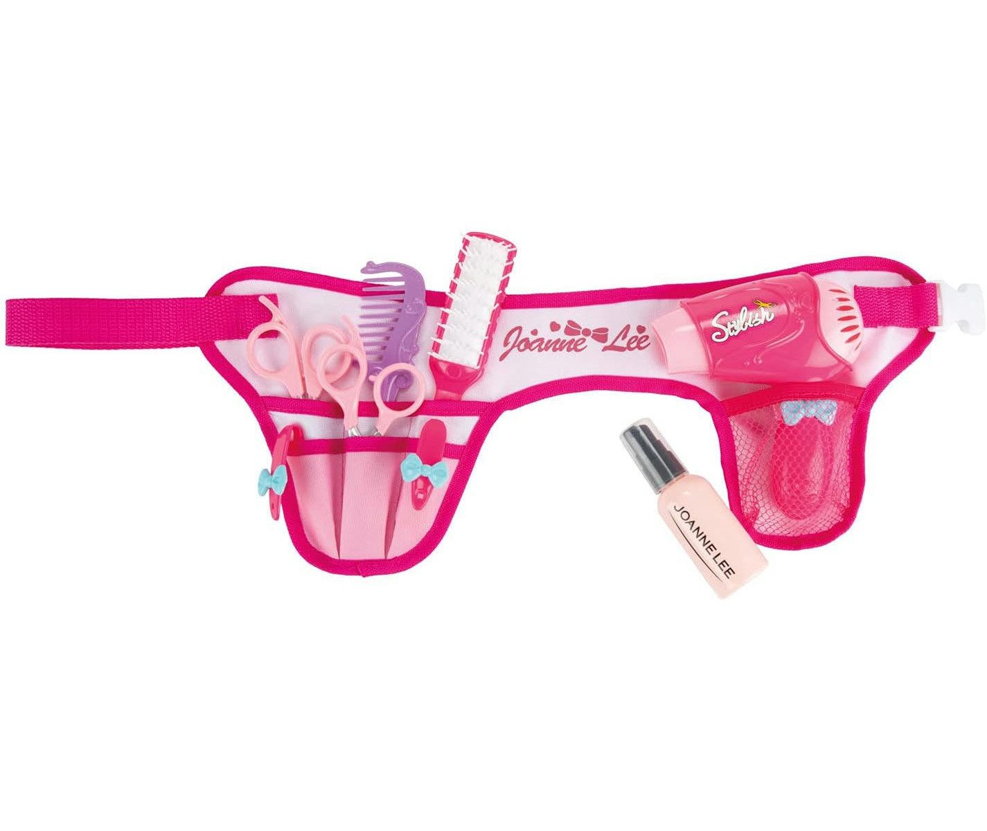 Toi-Toys Игрушки-Frisierkoffer Glamour Shine Friseurset mit Friseur-Gürtel, mit echtem Föhn
