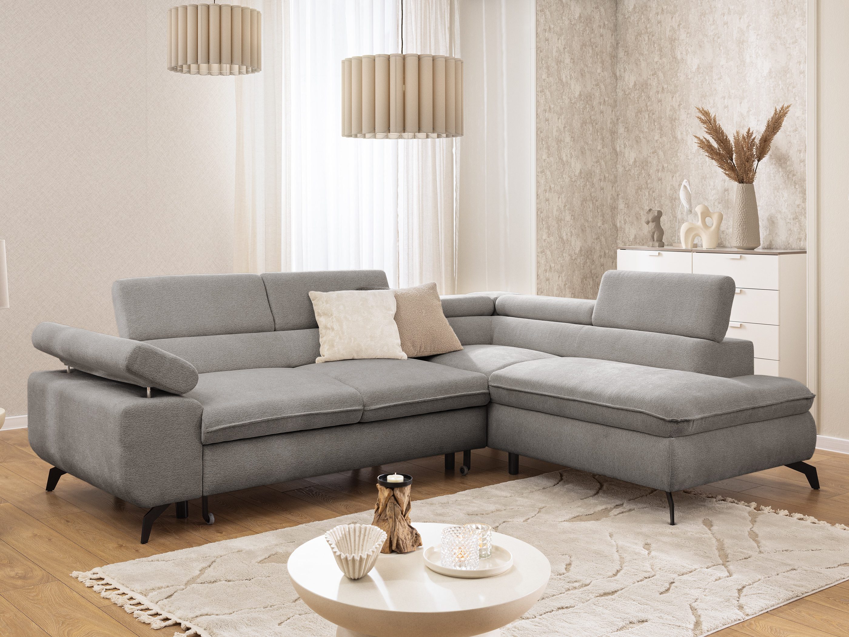 S-Style Möbel Ecksofa Bonnie mit Schlaffunktion günstig online kaufen