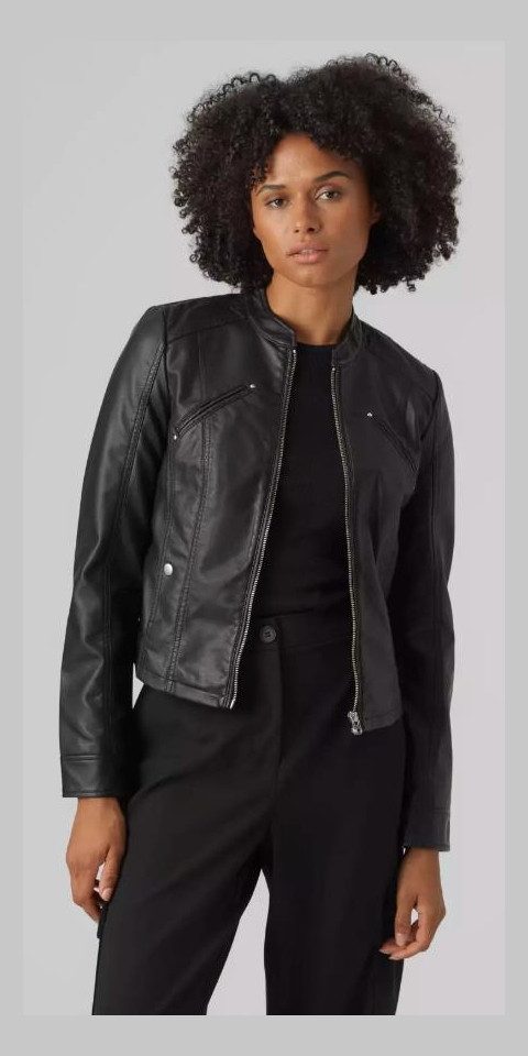 Vero Moda Bikerjacke VMFAVODONA SHORT COATED JACKET NOOS günstig online kaufen