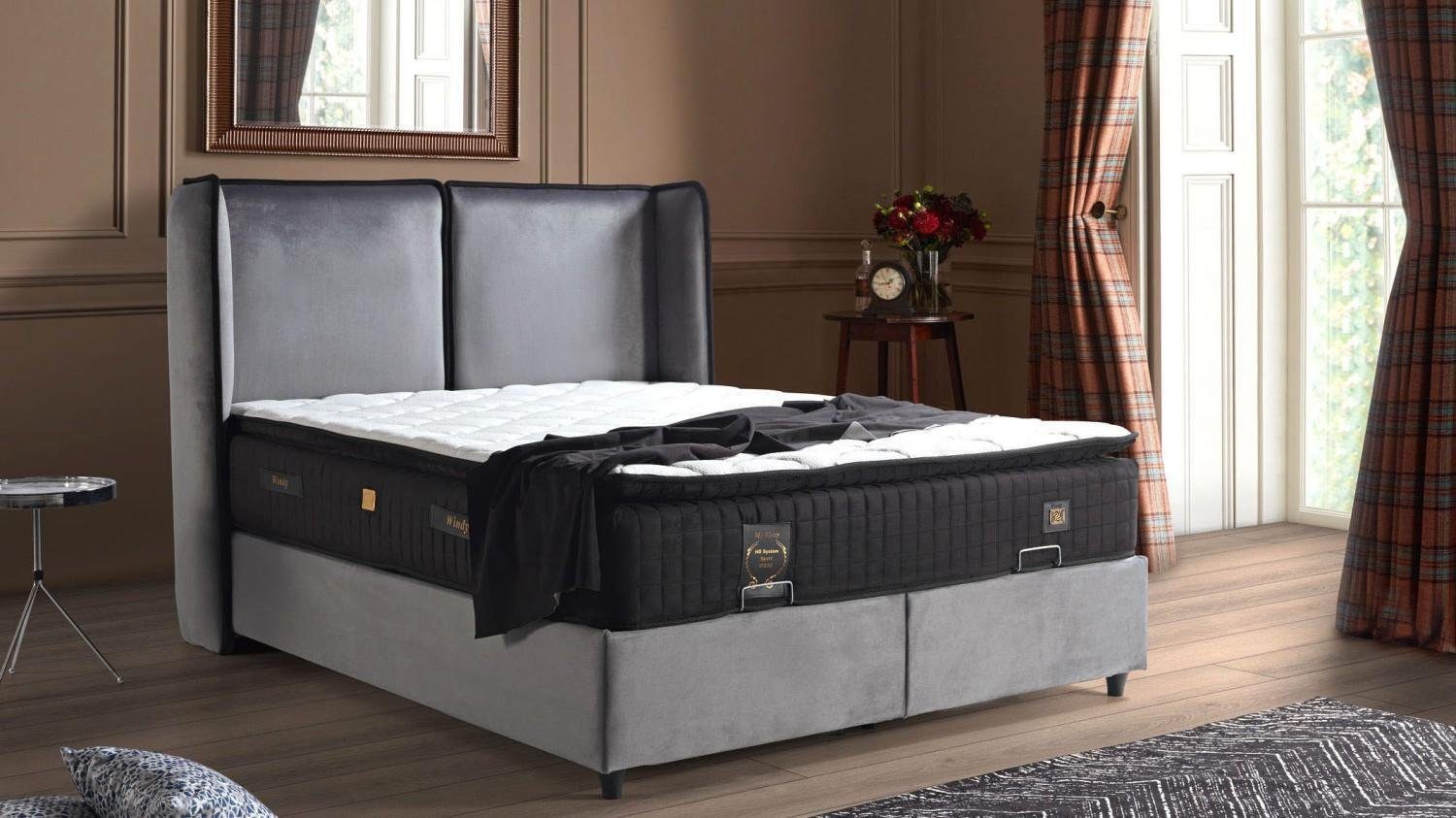 JVmoebel Neu Design Polster Made Schlafzimmer Bett (Bett), Europe Boxspring Betten Luxus In Möbel Bett