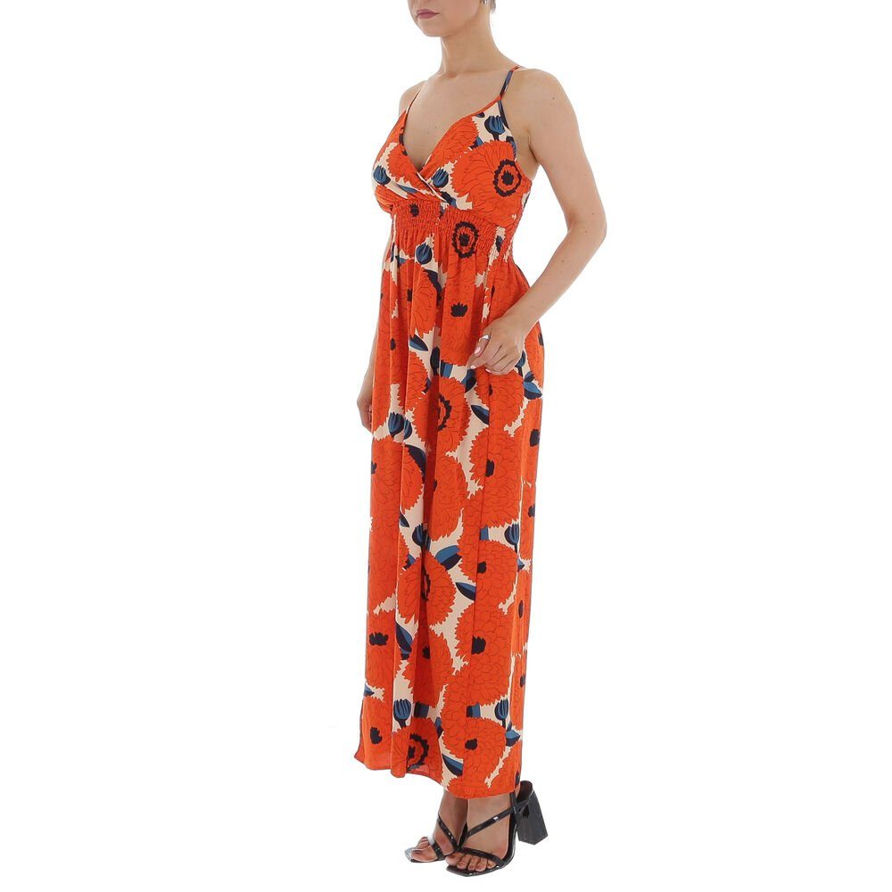 Ital-Design Sommerkleid Damen Freizeit Wickeloptik Geblümt Maxikleid in Ora günstig online kaufen