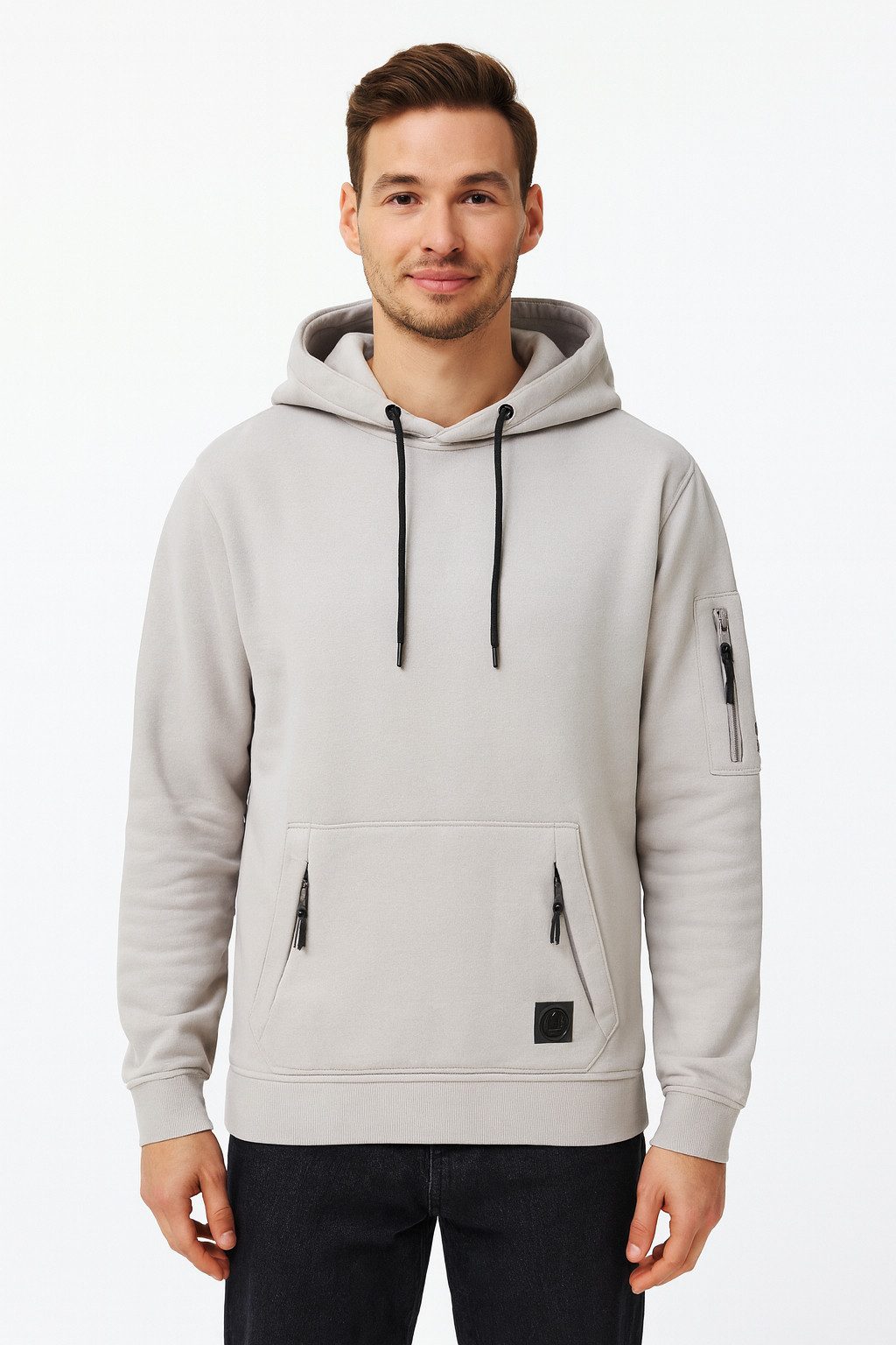SUBLEVEL Hoodie Praktische Funktionalität mit trendigem Reißverschluss-Desi günstig online kaufen