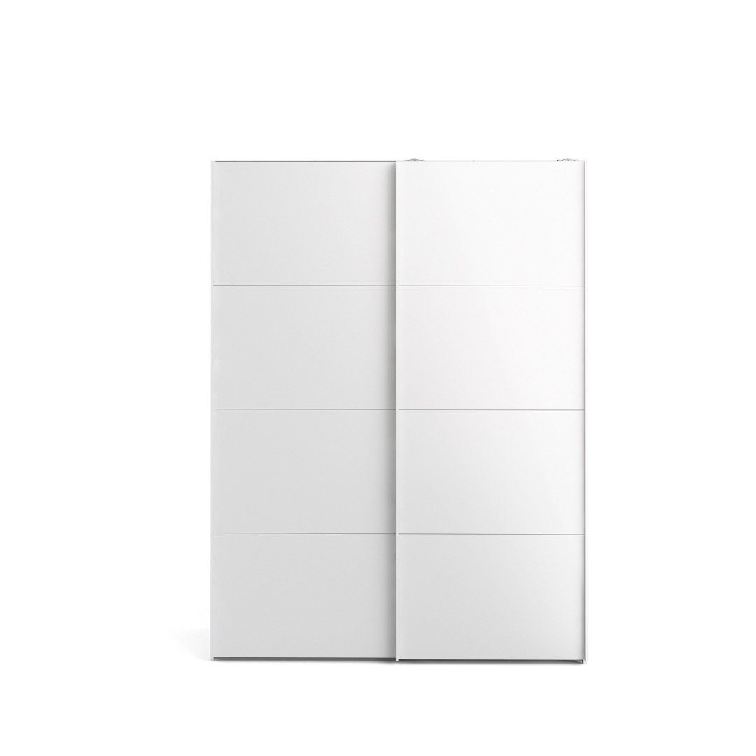 Kleiderschrank Veto Schiebetürenschrank B150 cm 2 Türen weiß und