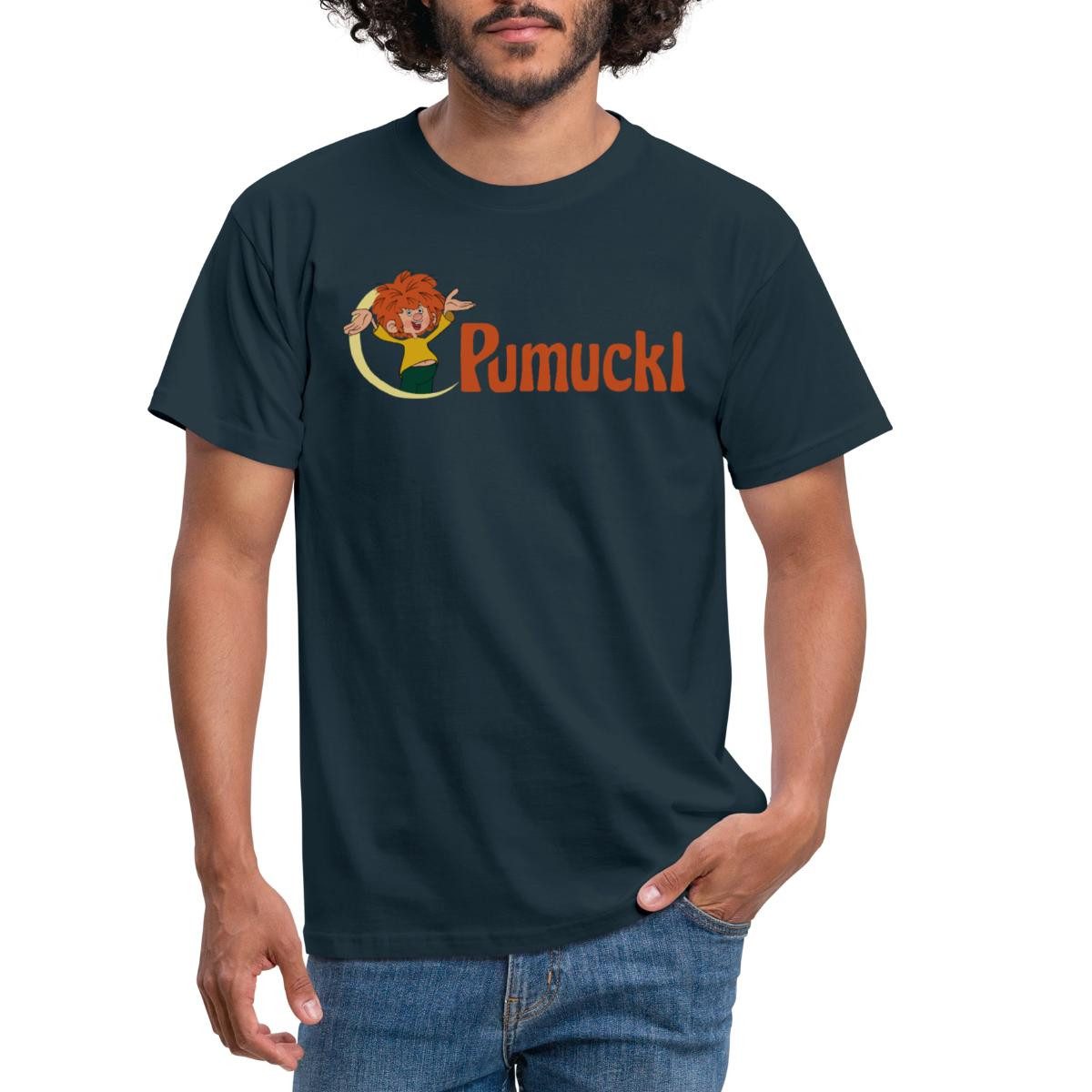 Spreadshirt T-Shirt Pumuckl Mit Frecher Pose Und Logo Schriftzug Männer T-S günstig online kaufen
