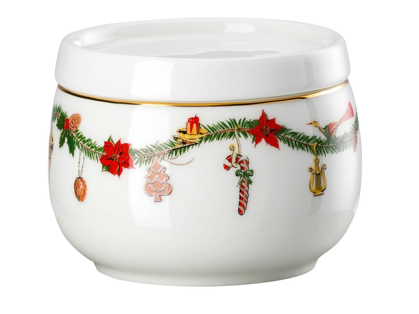 Hutschenreuther Zuckerdose Nora Christmas Zuckerdose 0,15 l, Bone China