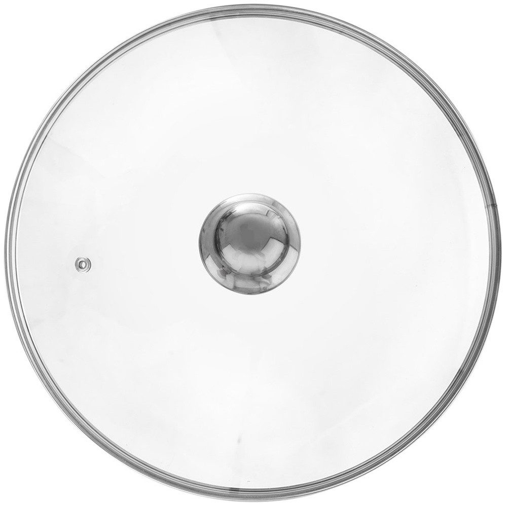 Orion Group Universaldeckel 32 cm leicht gewölbt mit Edelstahlrand, Dampföffnung, (1-tlg), spülmaschinengeeignet, hitzebeständig bis 200°C