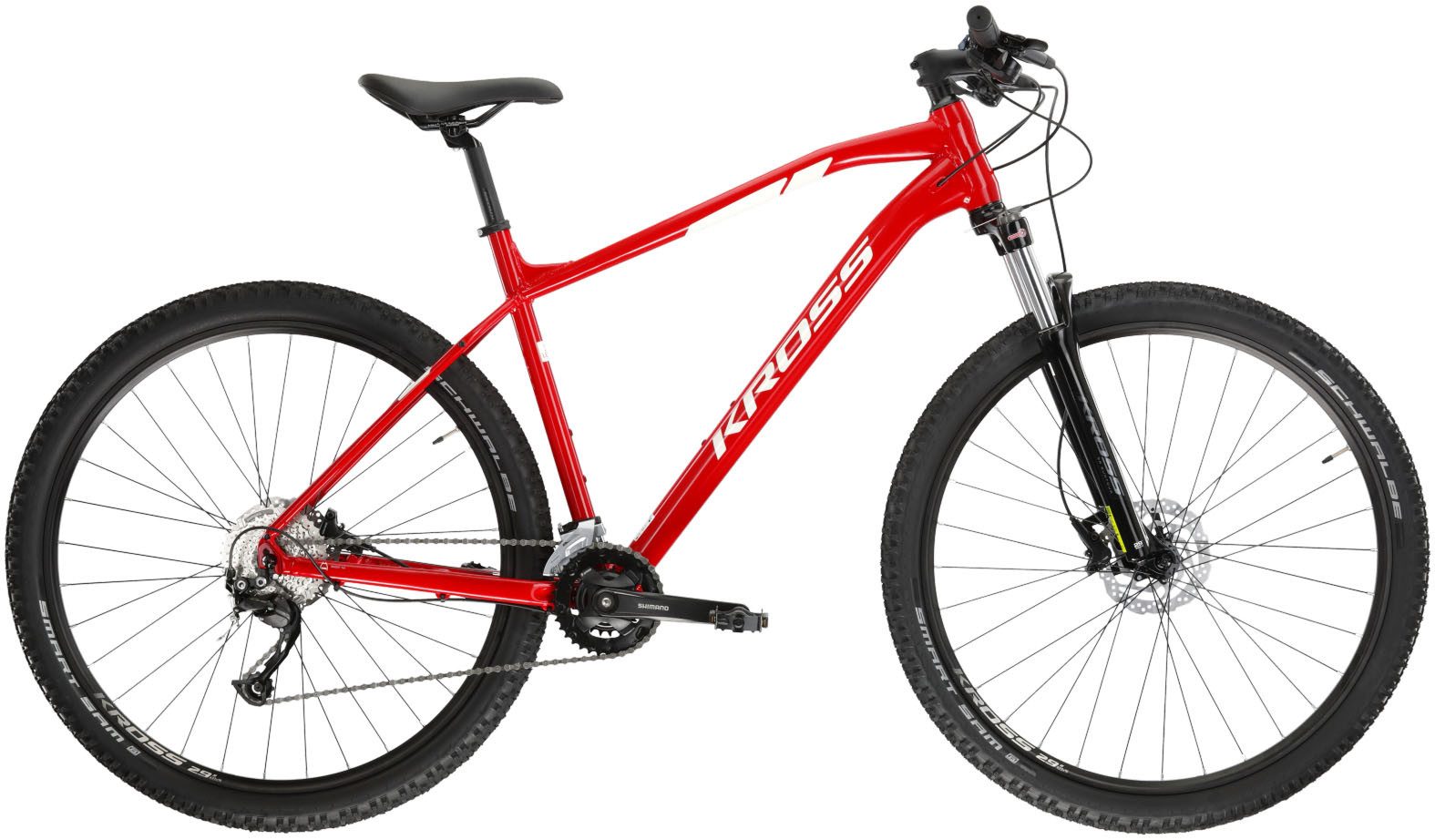 Kross Mountainbike KROSS MTB Hardtail Level 3.0 29" rot 18 Gänge, 18 Gang Shimano ALIVIO M3100 Schaltwerk, Kettenschaltung