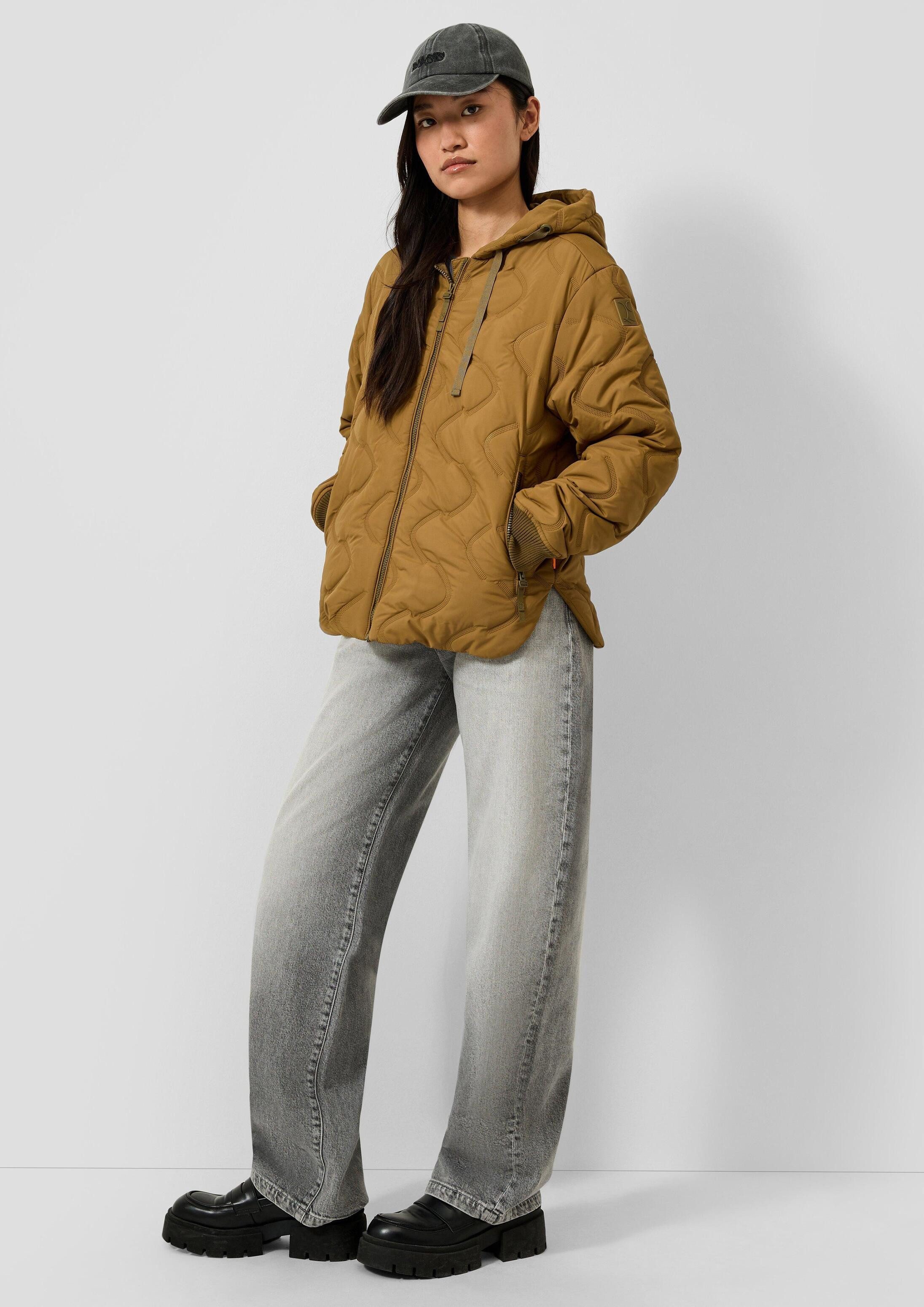 QS Funktionsjacke Outdoor-Jacke Wattierte Jacke mit geprägtem Muster – Bild 5 von 5