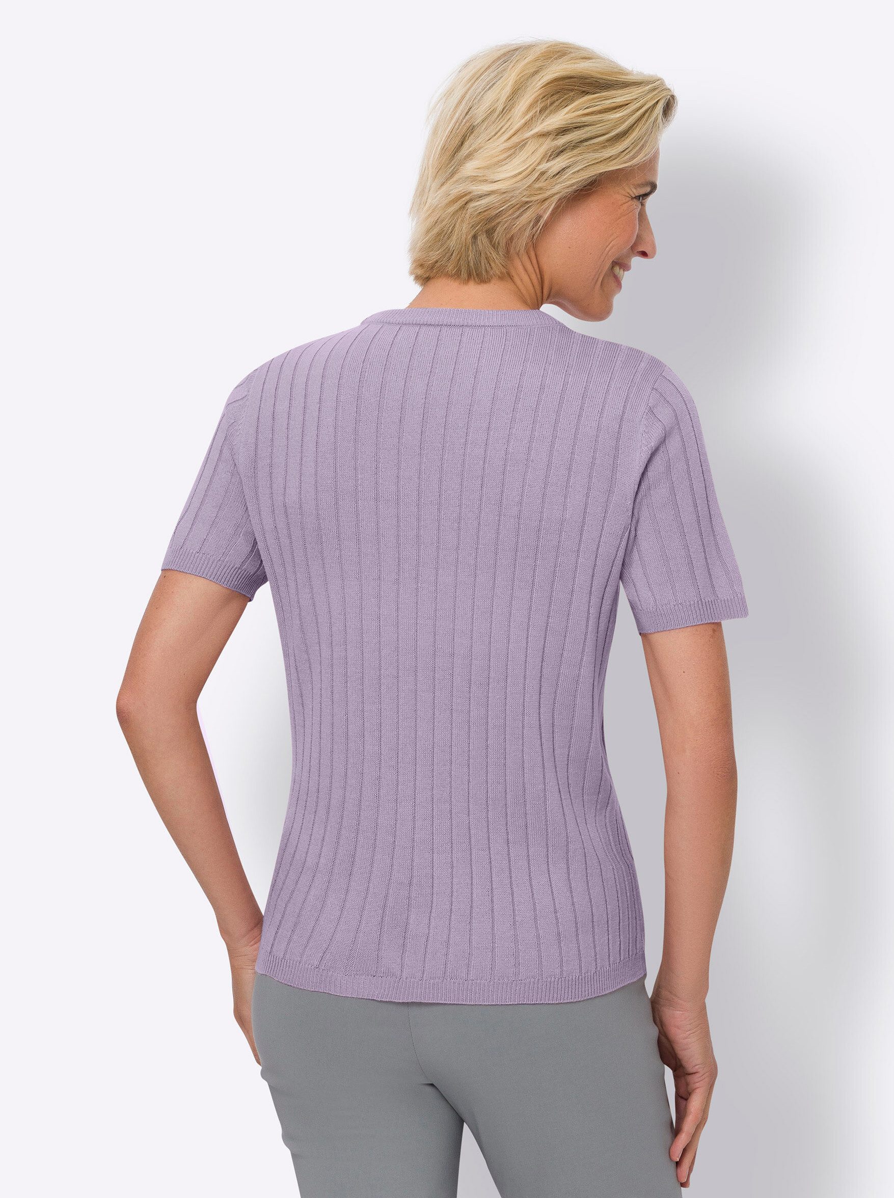 Sieh an! Strickpullover Kurzarmpullover günstig online kaufen