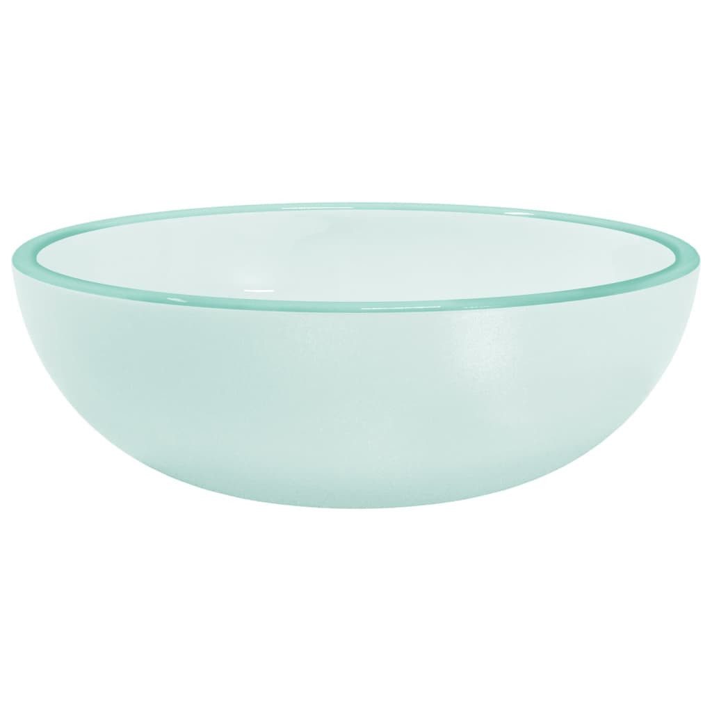 vidaXL Waschbecken 35 x 12 cm Waschbecken Hartglas 35x12 cm Matt