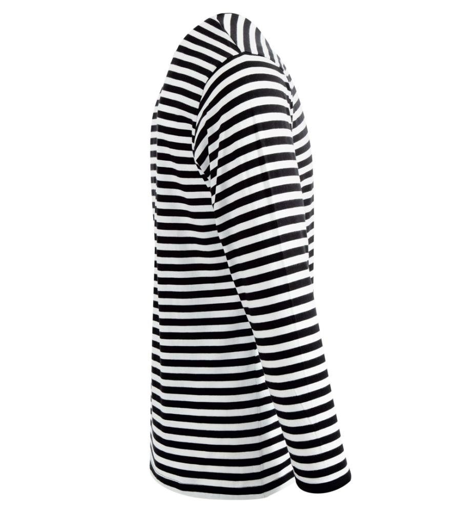 Fries Kostüm Ringelpulli schwarz weiß günstig online kaufen