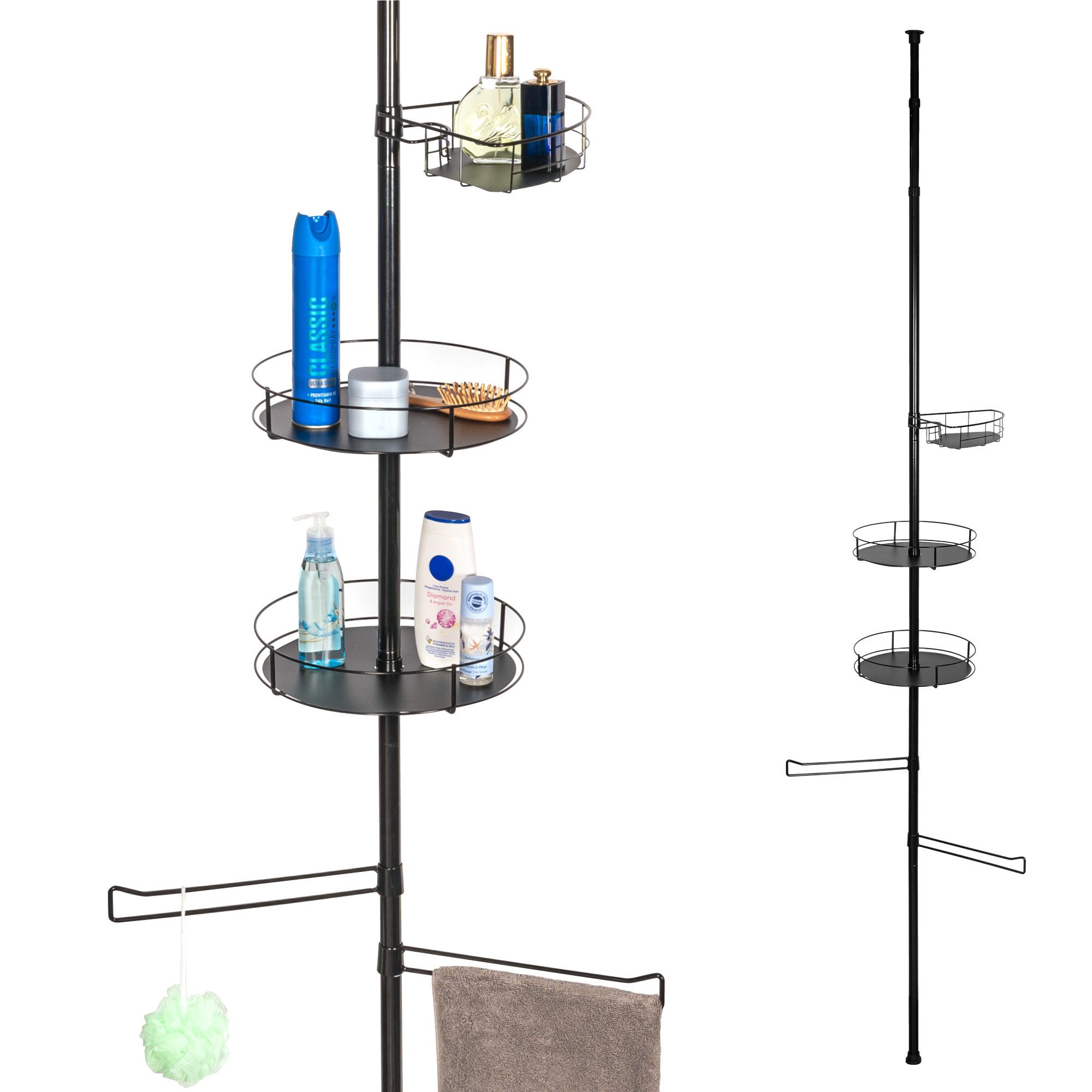 bremermann Teleskopregal Teleskop-Badregal, 3 Körbe, 2 Stangen, bis max. ca günstig online kaufen