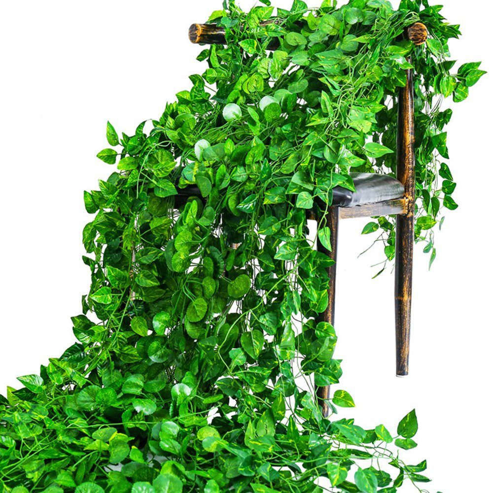 Kunstranke Efeuranke Hängend Ivy Leaves Kunstpflanze,Höhe 220 cm, Coonoor