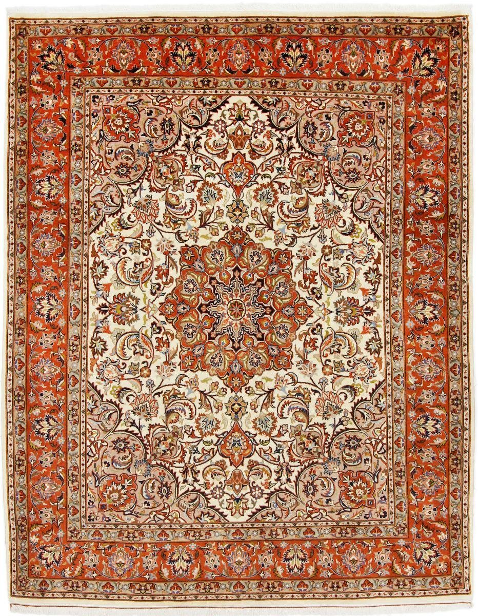 rechteckig, Höhe: Mashhad / Nain Orientteppich Handgeknüpfter Perserteppich, Khorasan 12 mm 192x244 Orientteppich Trading,
