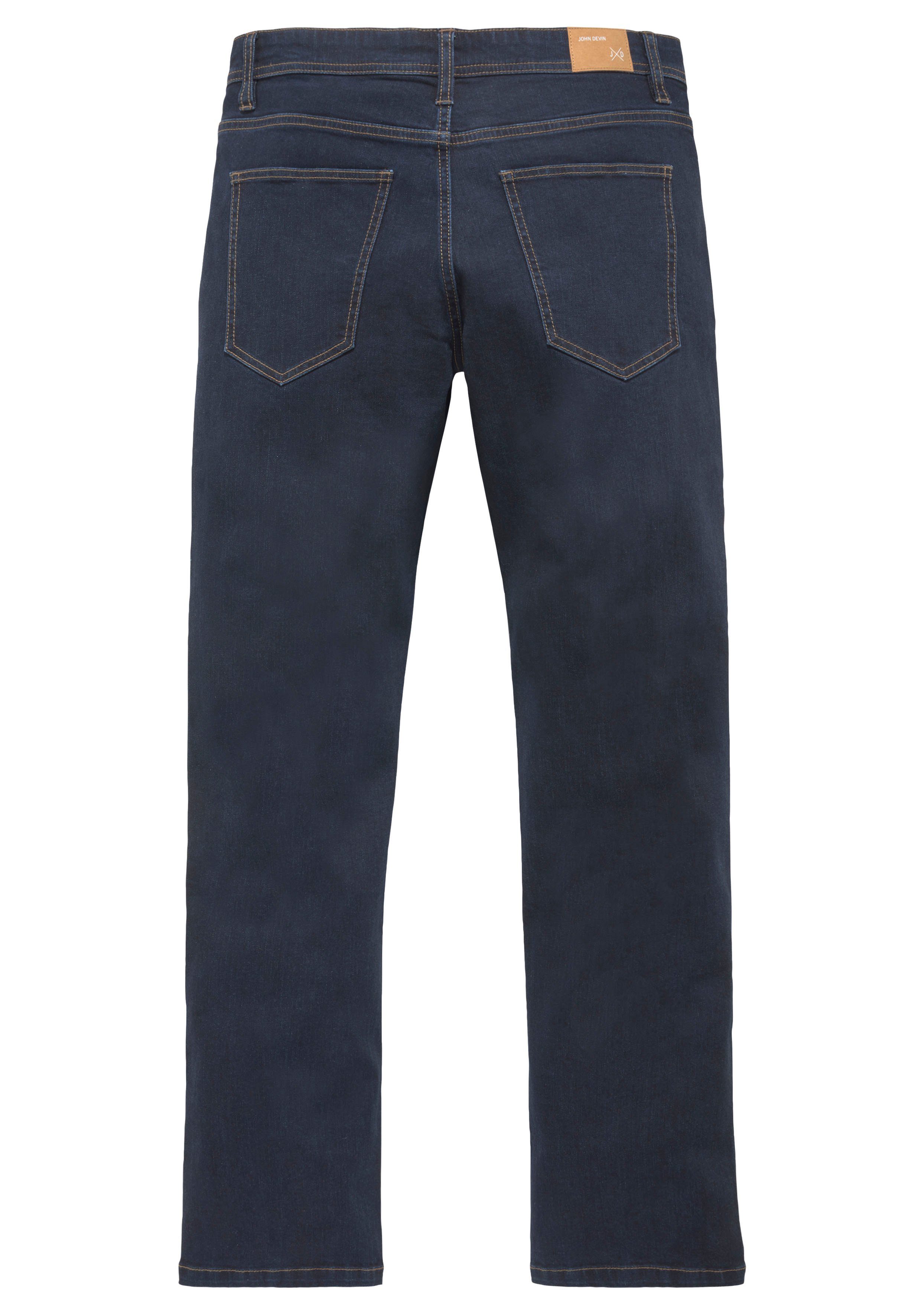 John Devin Straight-Jeans gerade Beinform, mit günstig online kaufen