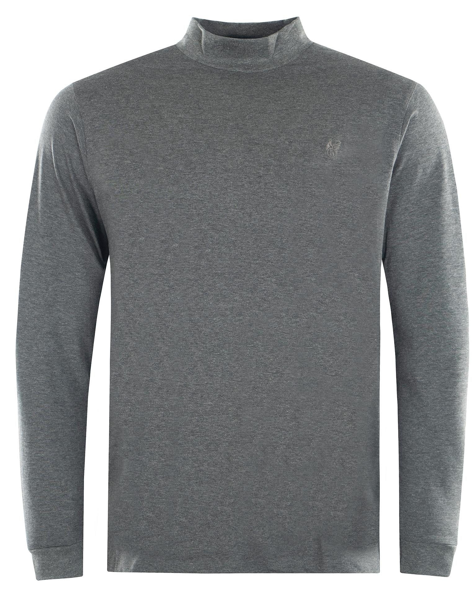 Hajo Stehkragenpullover Basic-Stehkragenshirt in reiner Baumwolle
