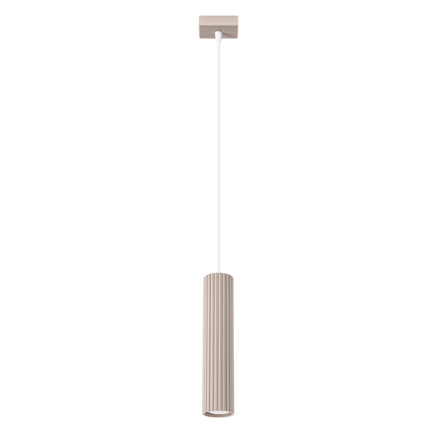 SOLLUX lighting Hängeleuchte Pendelleuchte Karbon 1 Taupe, Nicht enthalten