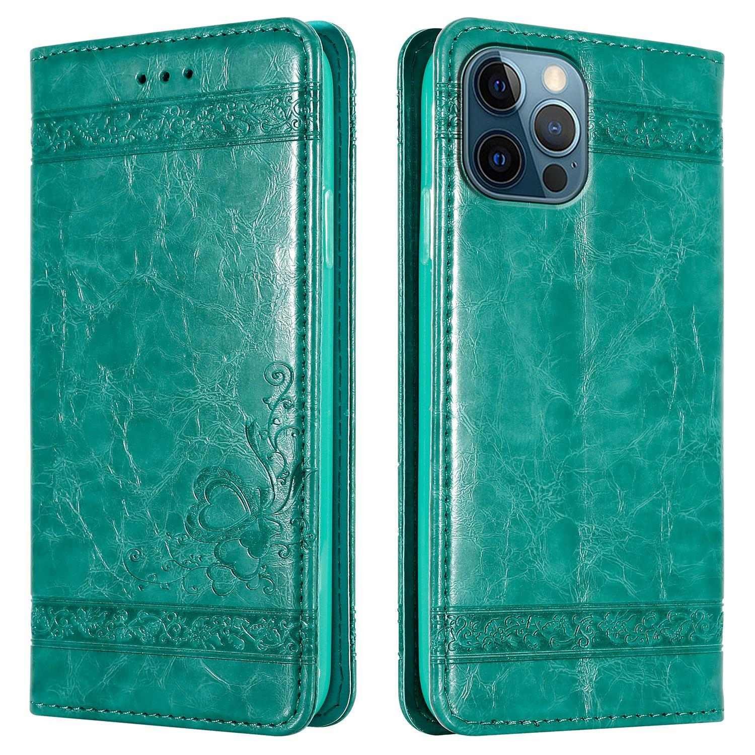 Cadorabo Handyhülle für iPhone 12 PRO MAX Hülle Apple iPhone 12 PRO MAX, Klappbare Handy Schutzhülle - Hülle - mit Standfunktion und Kartenfach