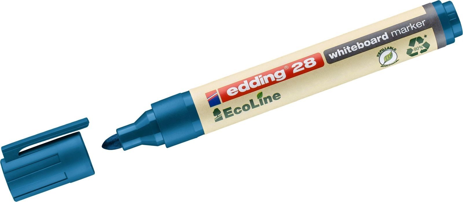 edding Whiteboard Marker Whiteboardmarker edding 28 EcoLine nachfüllbar 1,5-3mm blau