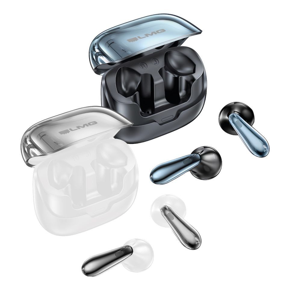 LMG Germany TA11 In-Ear Bluetooth-Kopfhörer mit Case, ANC & ENC >30 dB Bluetooth-Kopfhörer (IOS, Android, HSP, HFP, A2DP, AVRCP, ANC+ENC, 6 Mikrofone, Dual Bass, BT 5.4, 5 h Musik, 300 h Standby)