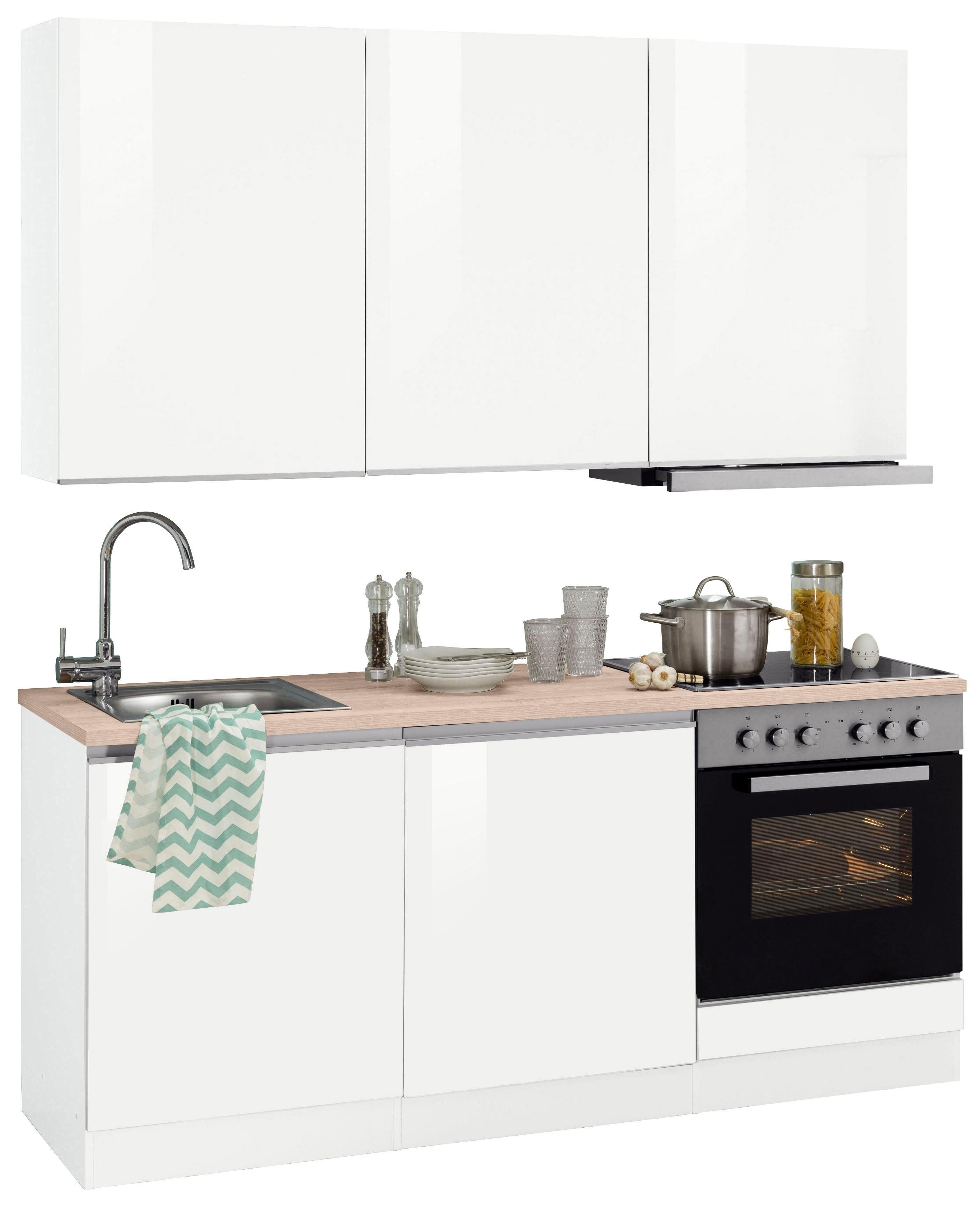 KOCHSTATION Küchenzeile KS-Ohio, mit E-Geräten, Breite 180 cm günstig online kaufen