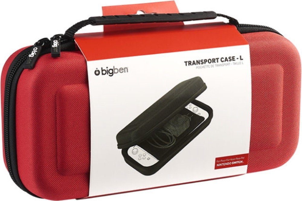 BigBen Nintendo Switch Tasche Classic L Transport Case rot BB365177 Zubehör Nintendo