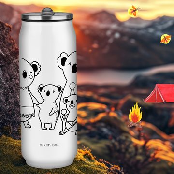 Mr. & Mrs. Panda Isolierflasche Koala Familie - Weiß - Geschenk, Papa, Muttertag, Geschwister, qualit, klappbares Mundstück