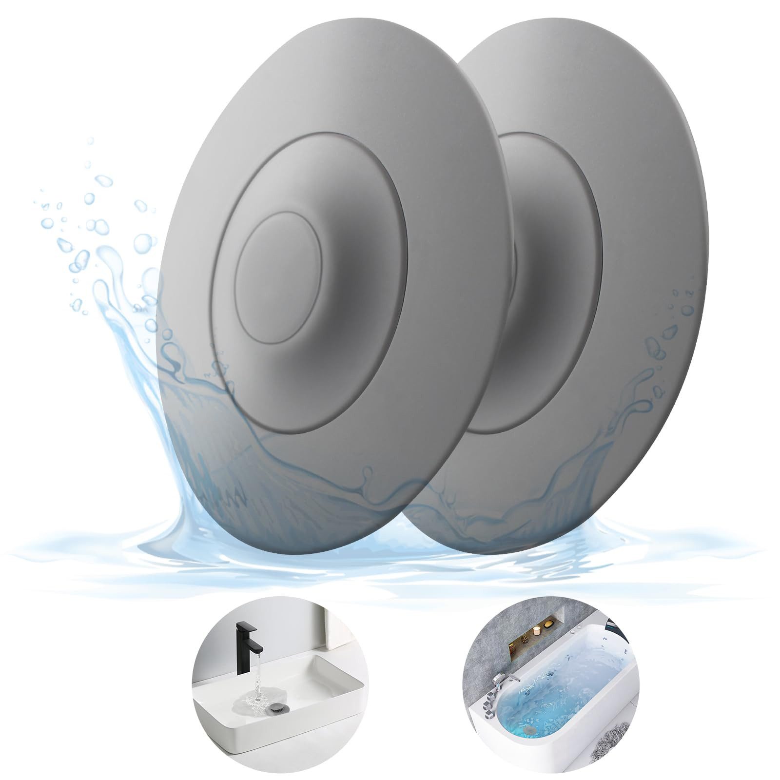 FOUORTUNATE-BEE Waschbeckenstöpsel Abflussstopfen Silikon Universal, (Wasch günstig online kaufen