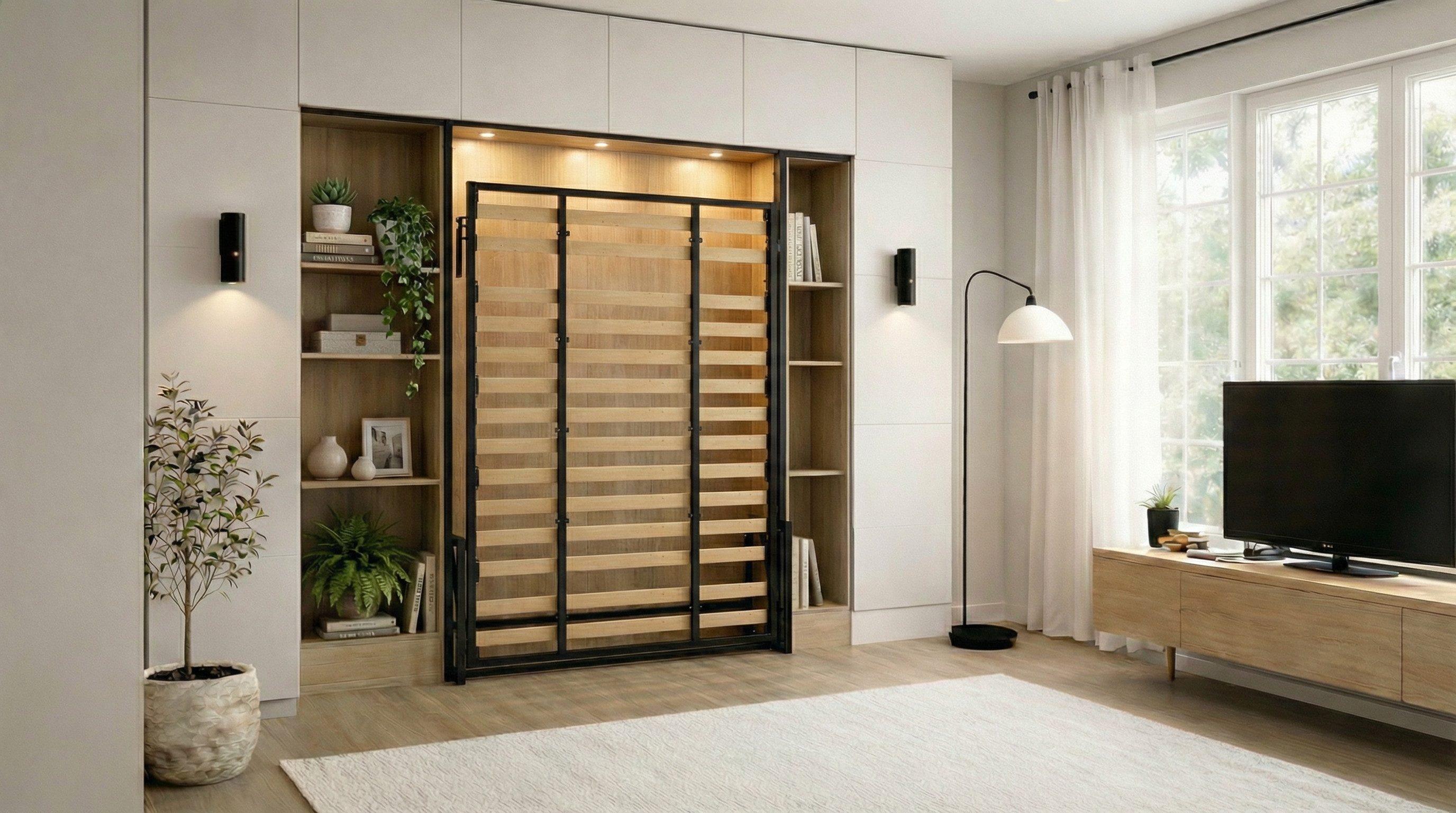 WallBedKing Schrankbett Morphy Klassisches Klappbett - modulares Multifunktion
