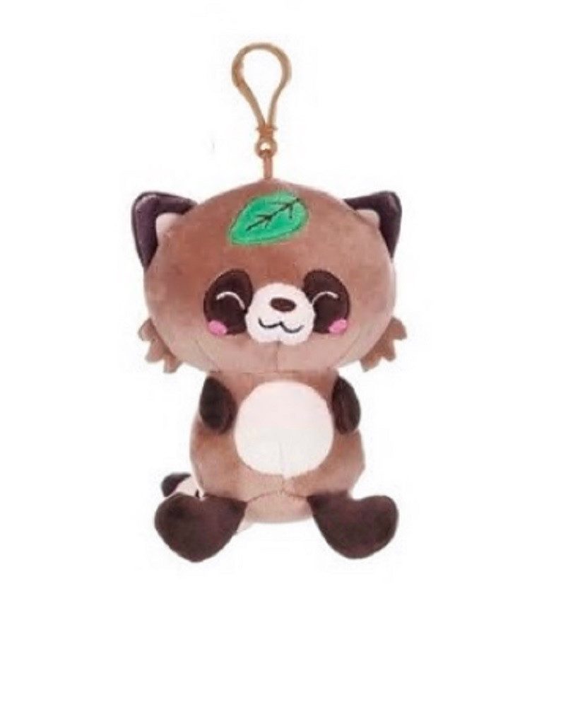Kawaii Kuscheltier KAWAII Kuties Plüsch Kuscheltier Plüschfigur Bagclip 12 cm Waschbär (1-St), Stofftier für Kinder Anime Kawaii Plush Cute Plushie Geschenke