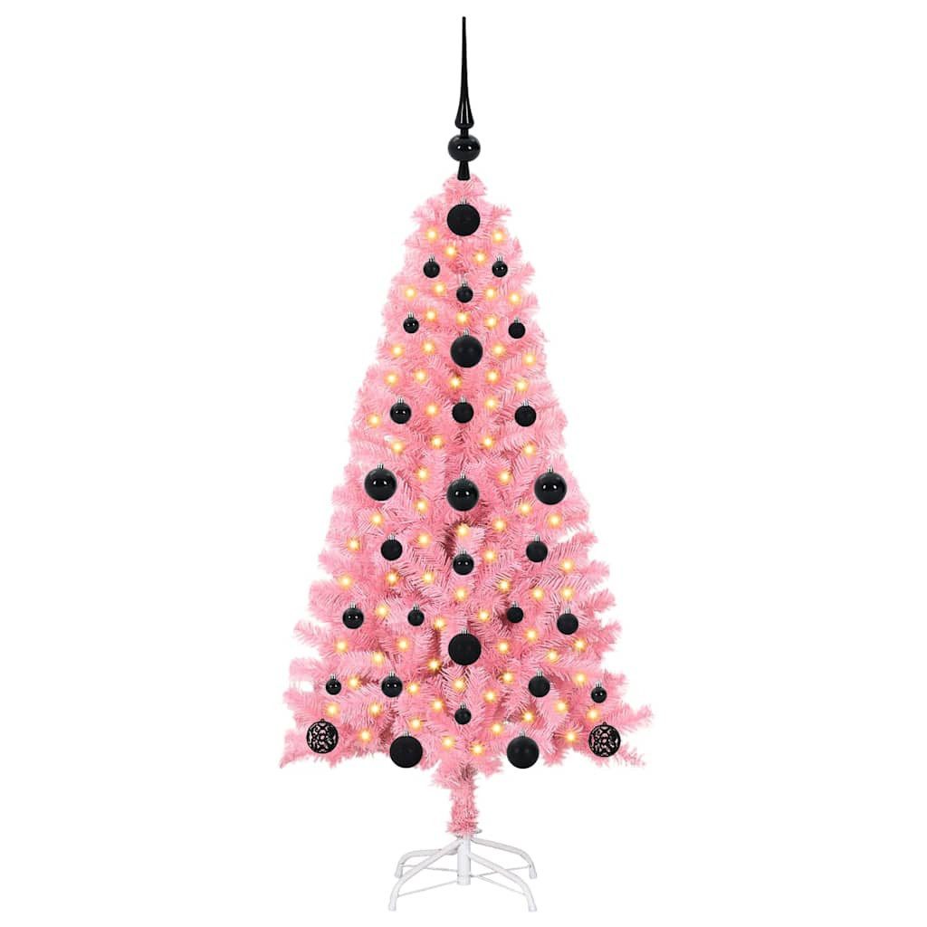 vidaXL Künstlicher Weihnachtsbaum Weihnachtsbaum Rosa 120 cm PVC