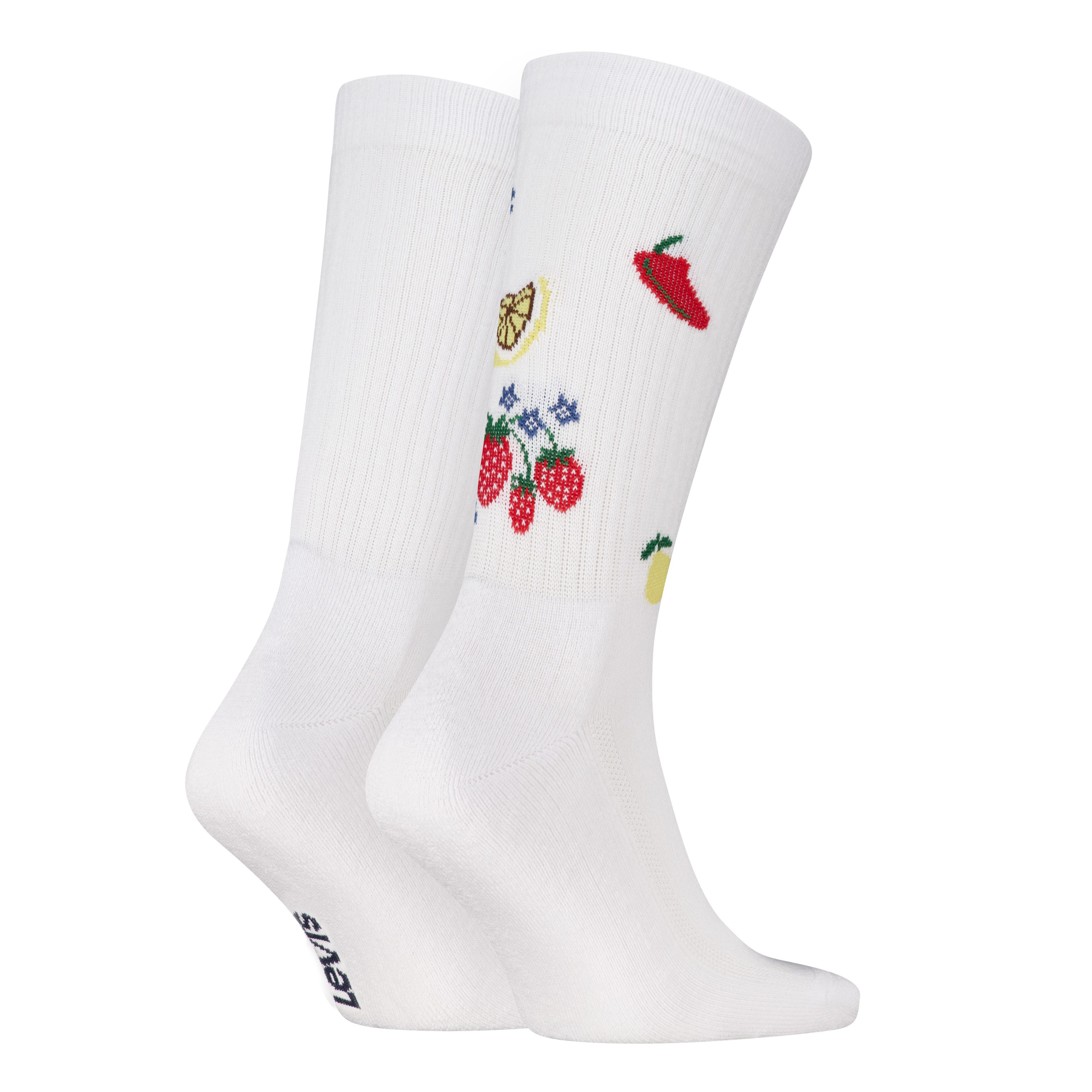 Levi's® Socken LEVIS REG CUT FRUIT AOP (2 Paar) Cotton-Mix, Fruit-Design, e günstig online kaufen