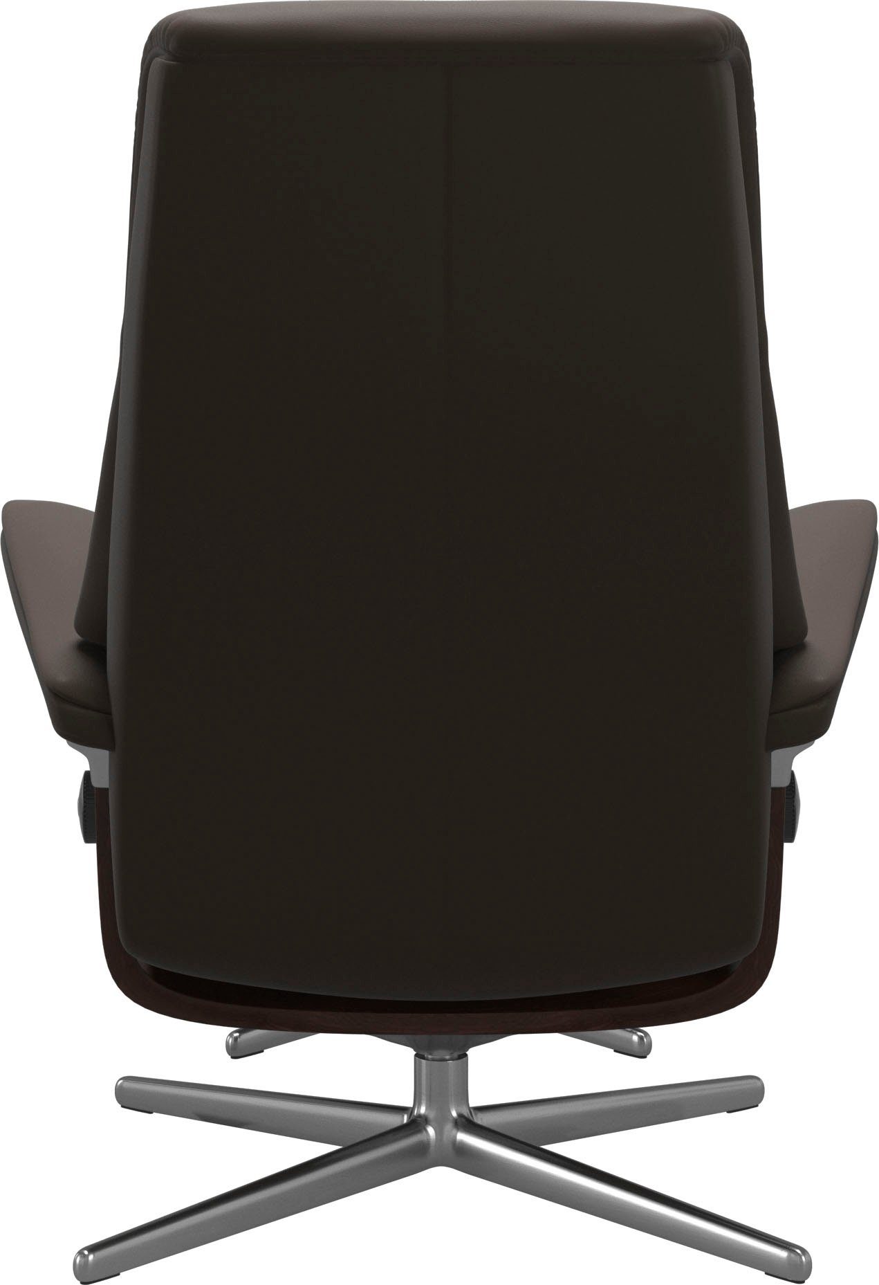 Stressless® Fußhocker View, mit Cross Base, Größe S, M & L, Holzakzent Braun