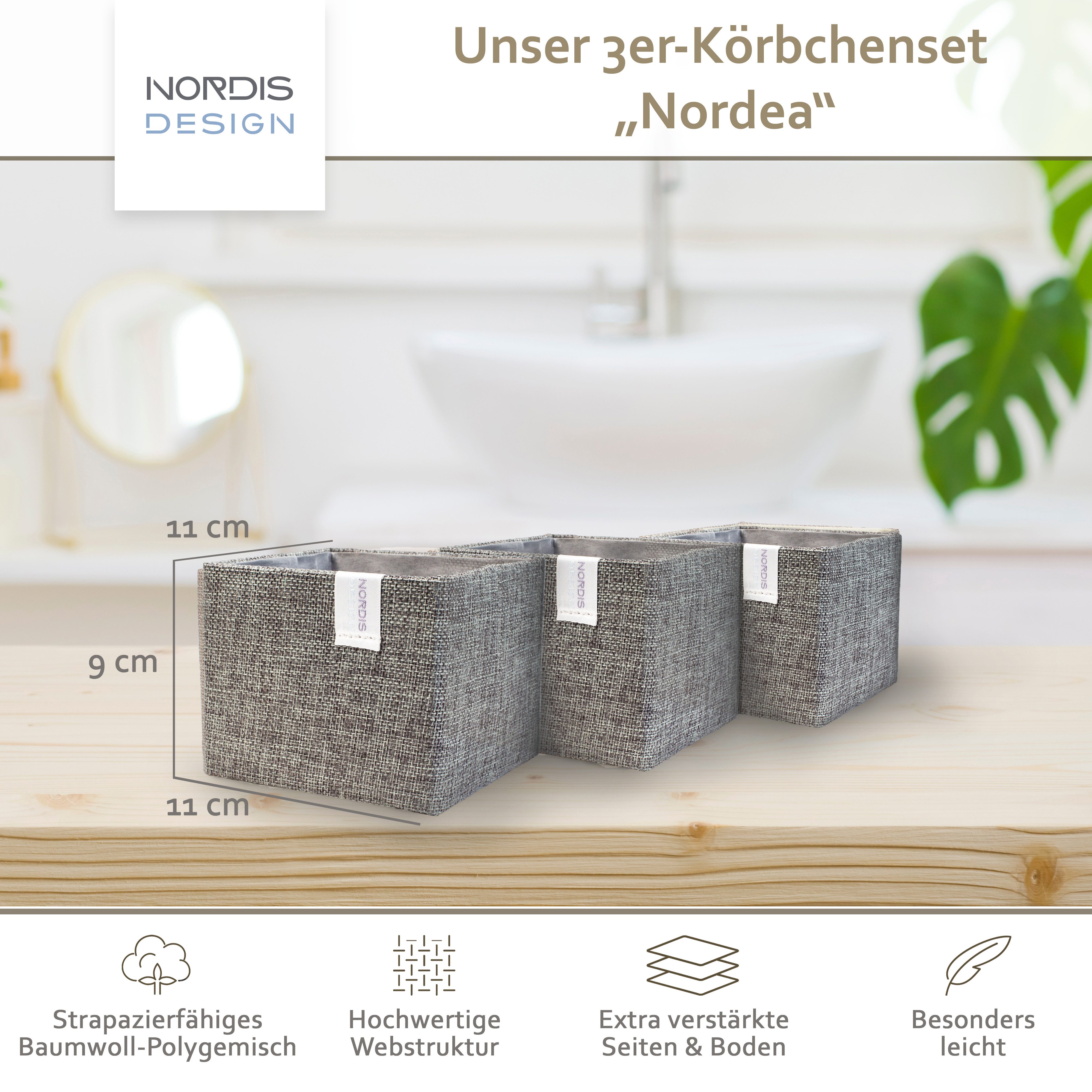 NORDIS DESIGN Aufbewahrungsbox "Nordea" - Mini-Aufbewahrungskörbchen günstig online kaufen