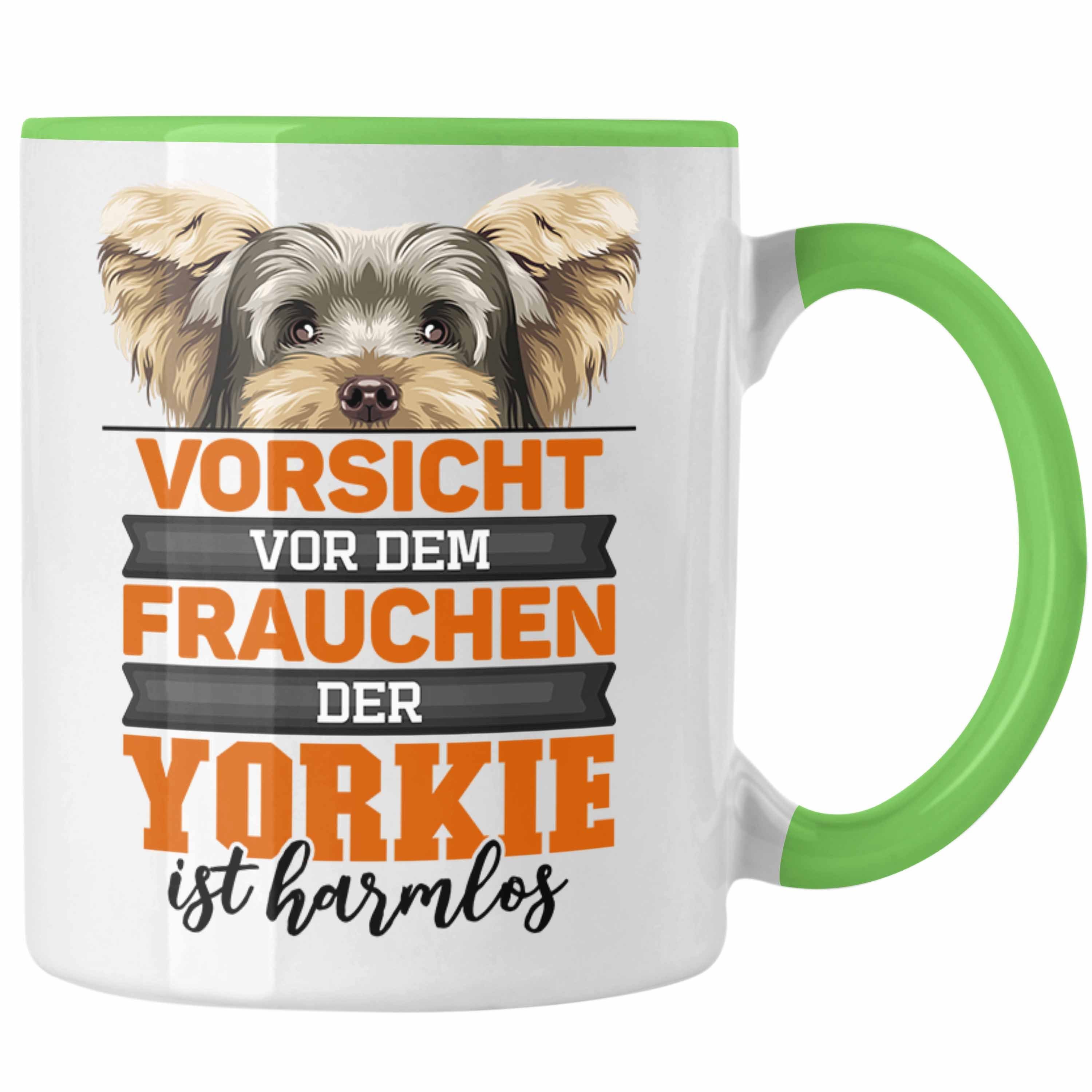 Trendation Tasse Yorkie-Besitzer Geschenk Tasse Hund Kaffee-Becher Yorkie Liebhaber Ges Grün