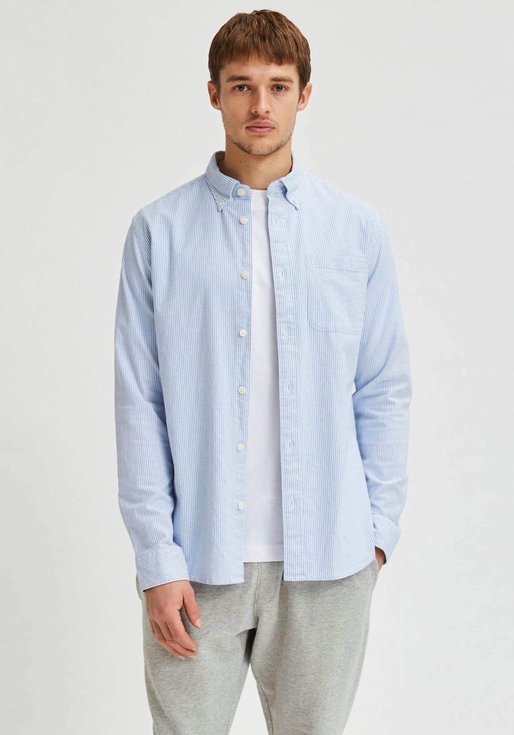 Langarmhemd SLHREGRICK-OX SHIRT LS NOOS