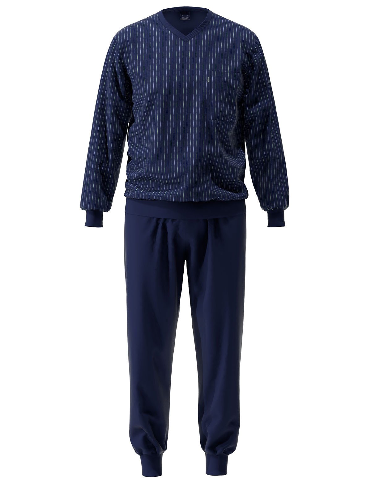 Ammann Pyjama Schlafanzug lang Men / Nightwear (Stück, 1 tlg) hohe Markenqualität