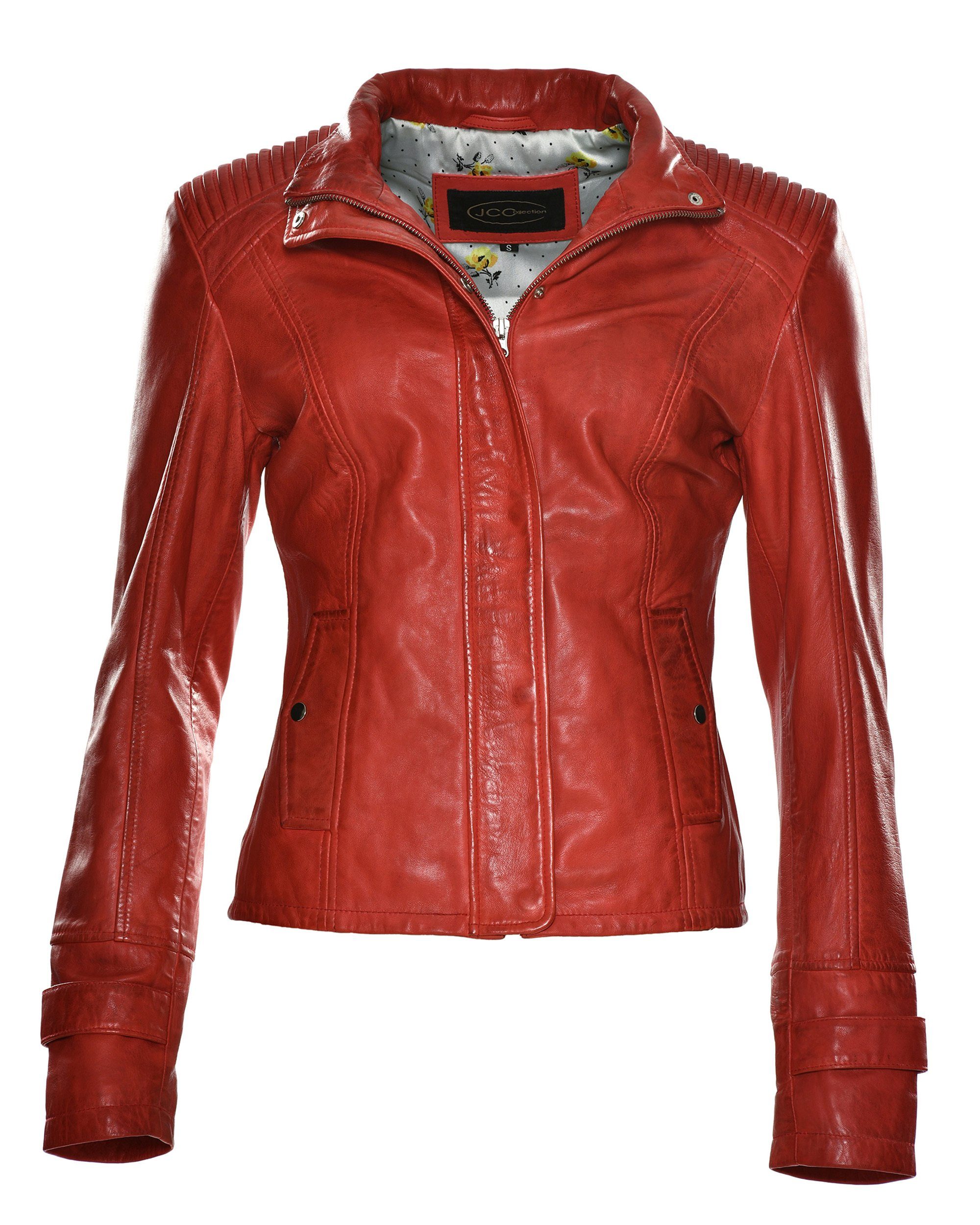 [Überraschender Preis realisiert! ] JCC Lederjacke red 31020360