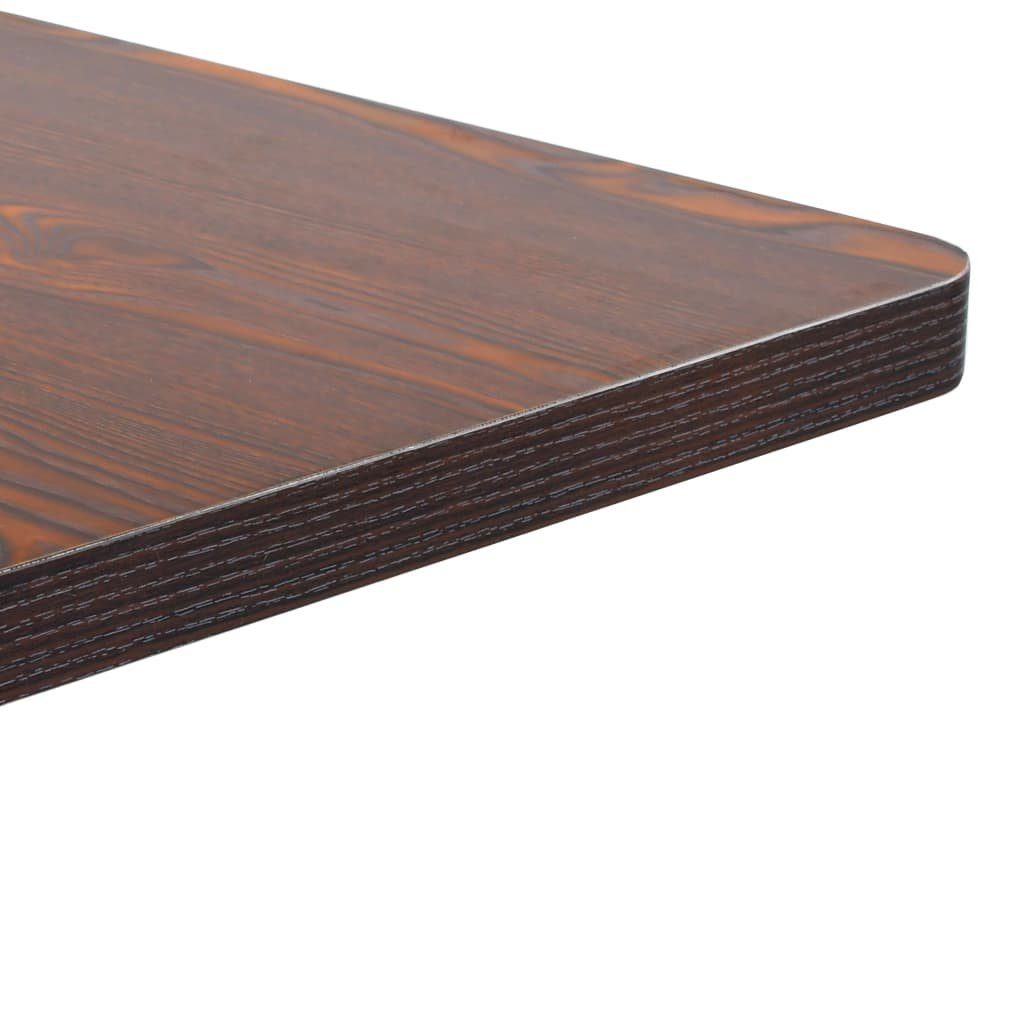 furnicato Bistrotisch Eleganter 60x60x75 cm in Dunkelbraun und Schwarz (1-St), Stabiler Cafétisch mit pflegeleichter Platte für Restaurants